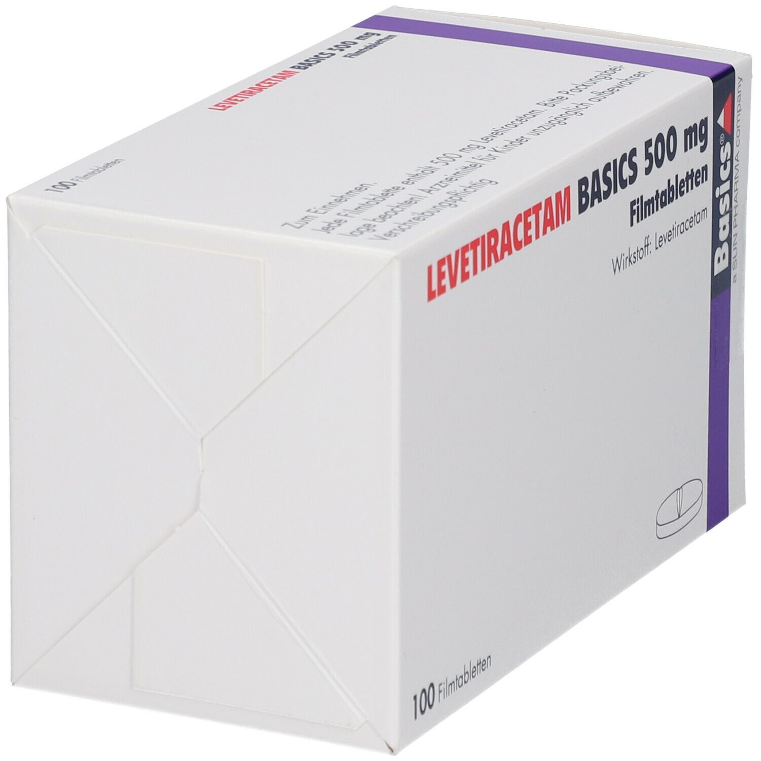 Levetiracetam Basics 500 mg Filmtabletten 100 St