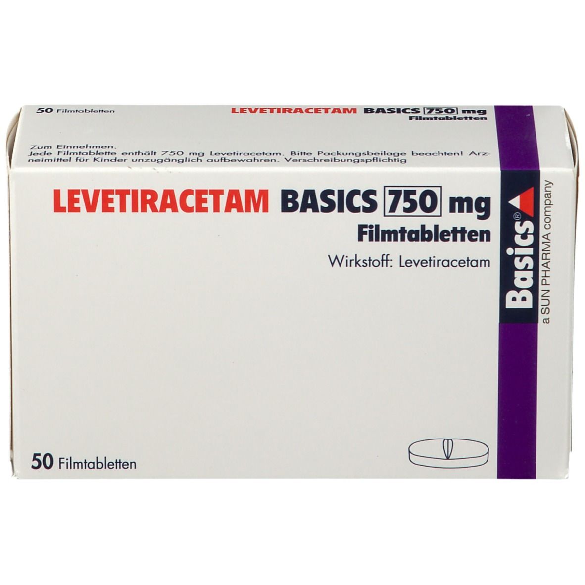 LEVETIRACETAM BASICS 750 mg