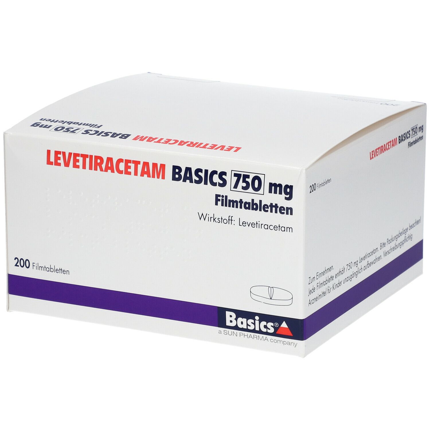 LEVETIRACETAM BASICS 750 mg