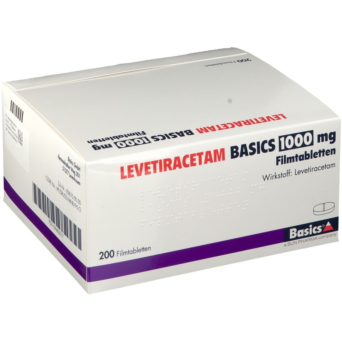 LEVETIRACETAM BASICS 1.000 mg