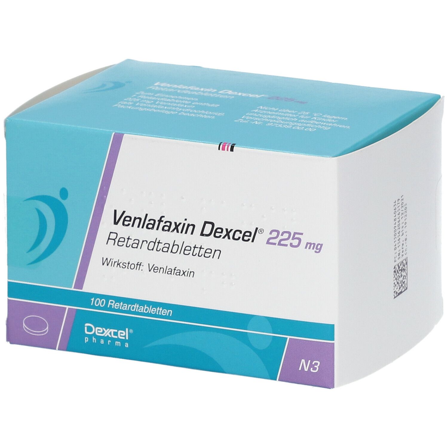 Venlafaxin Dexcel 225 mg Retardtabletten 50 St Retard-Tabletten