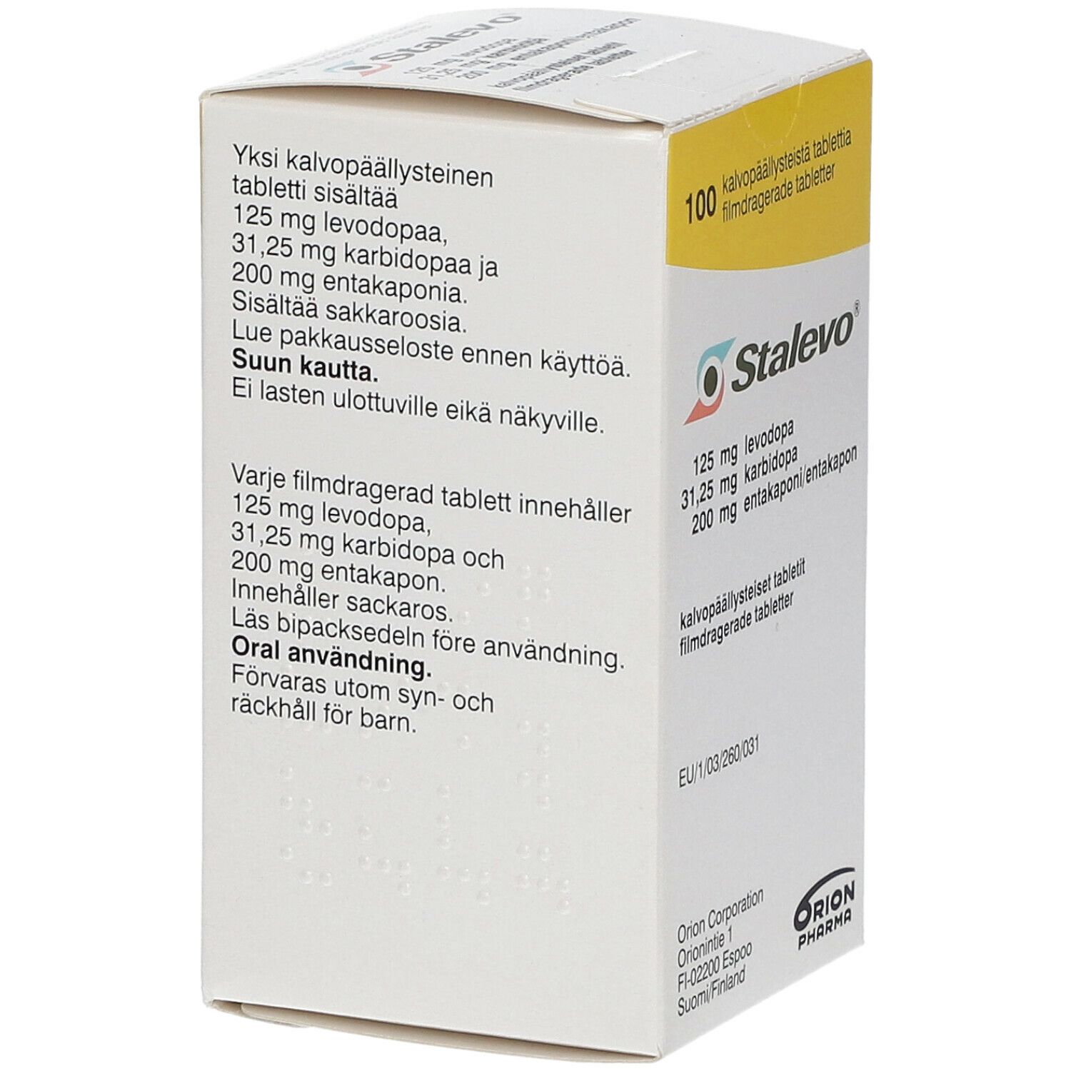 Stalevo® 125 mg/31,25 mg/200 mg