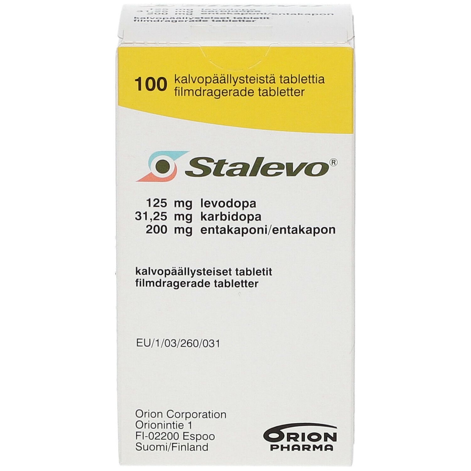 Stalevo® 125 mg/31,25 mg/200 mg