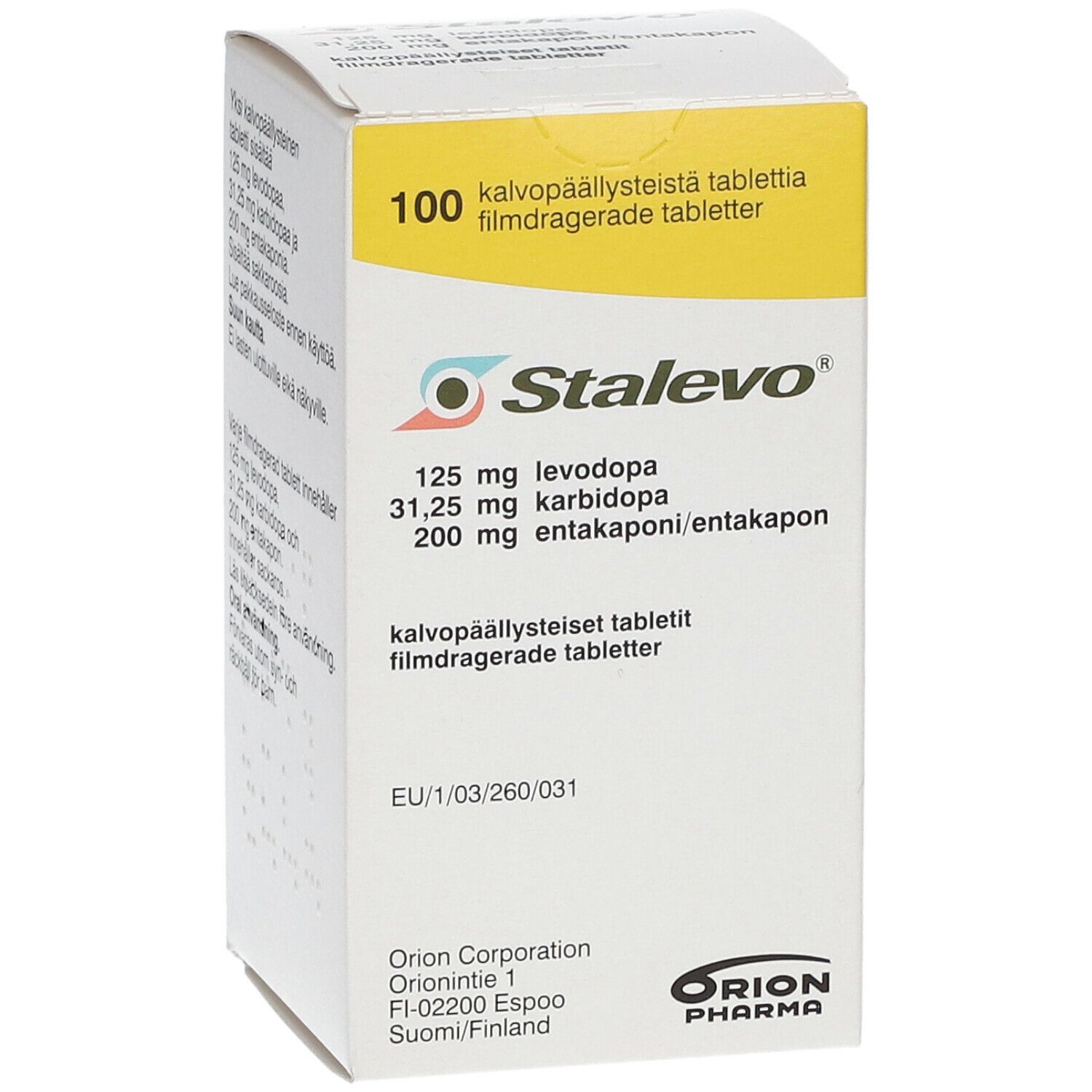 Stalevo® 125 mg/31,25 mg/200 mg