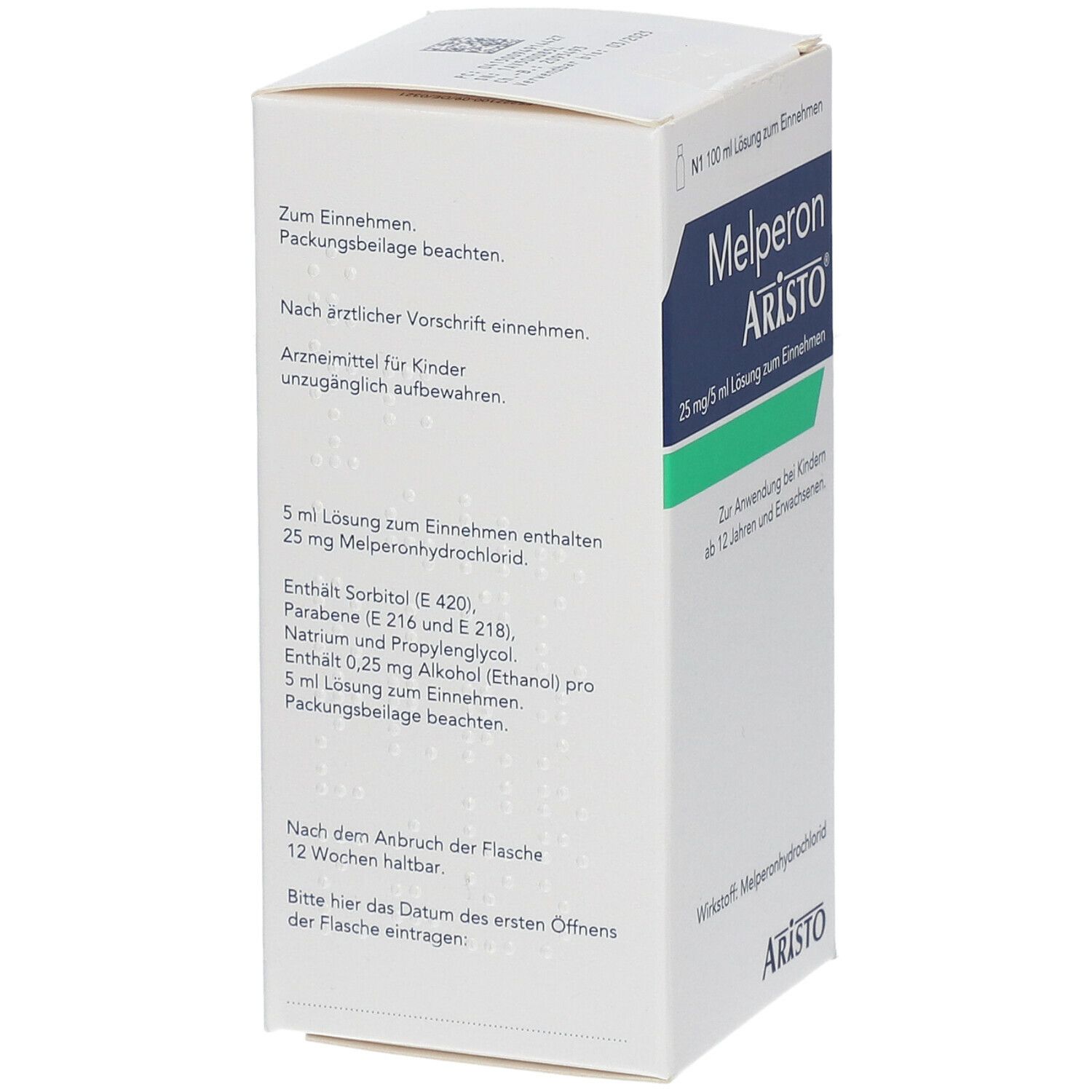 Melperon Aristo 25 mg/5 ml Lösung zum Einnehmen 300