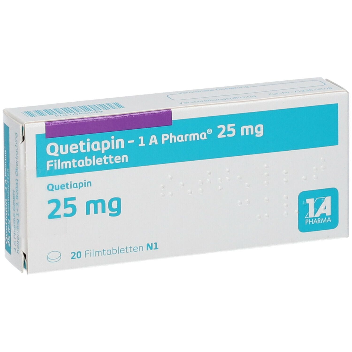 Quetiapin 1A Pharma® 25Mg