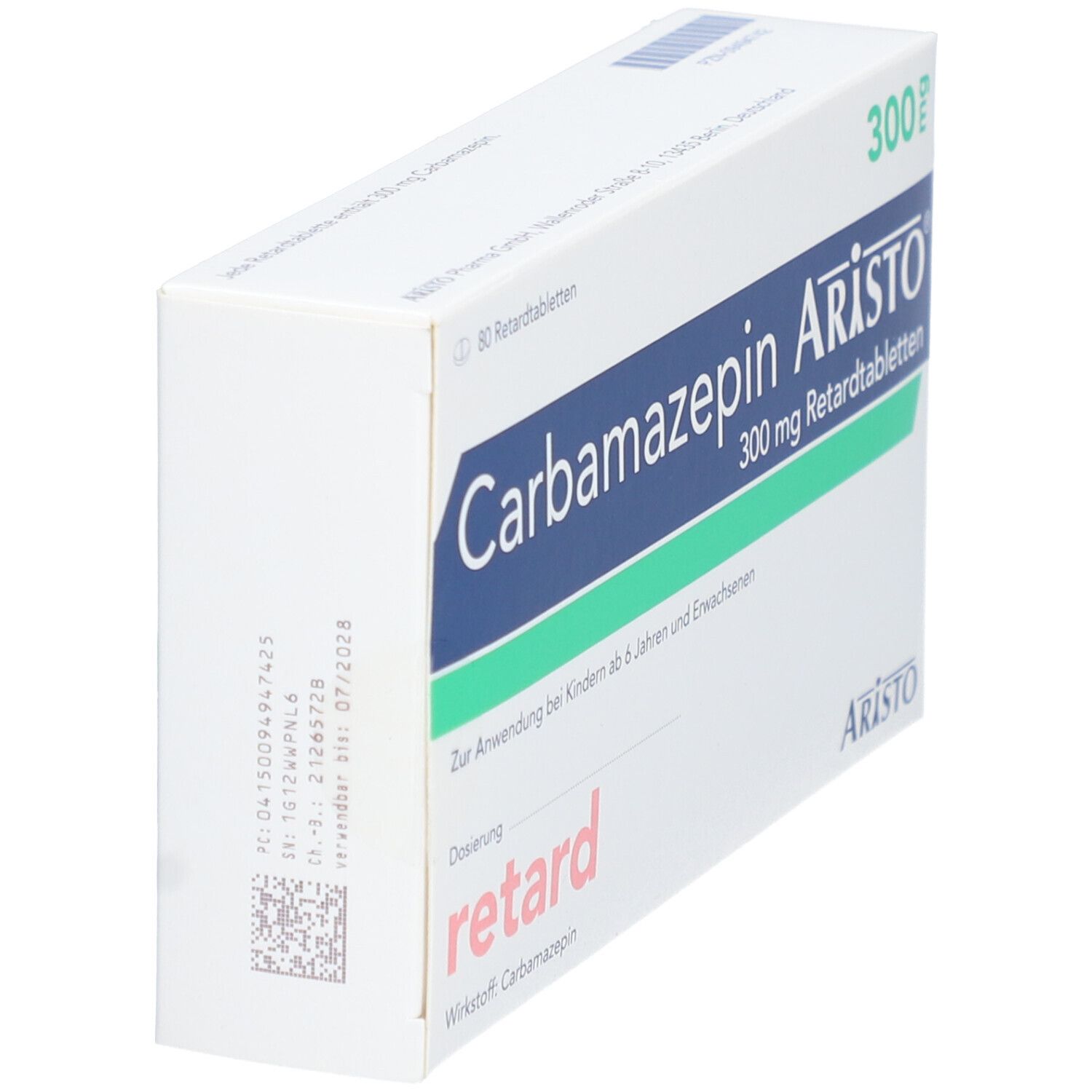 CARBAMAZEPIN Aristo 300 mg Retardtabletten