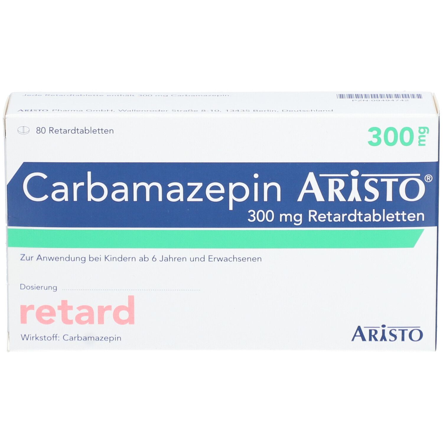 CARBAMAZEPIN Aristo 300 mg Retardtabletten