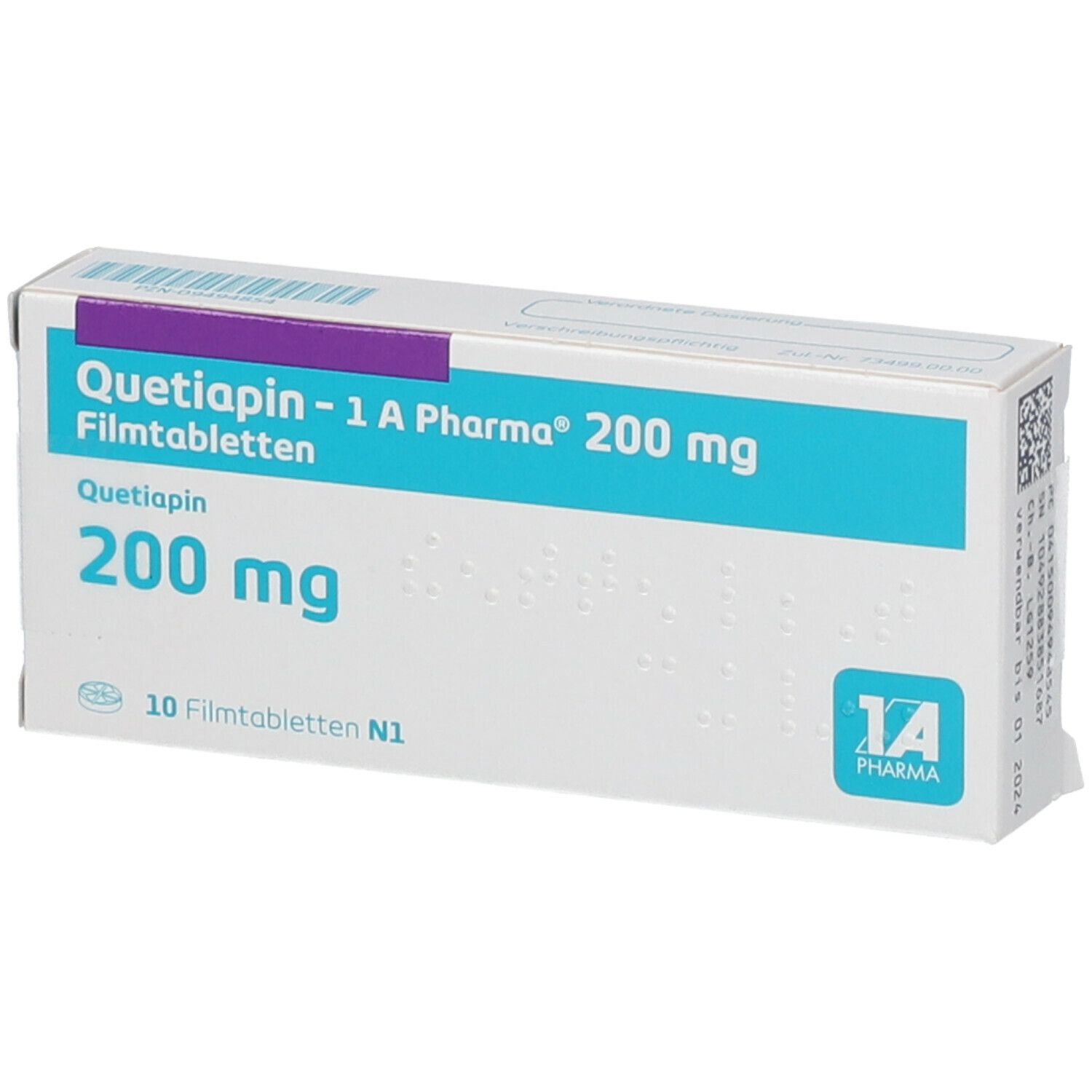 Quetiapin - 1 A Pharma® 200 mg