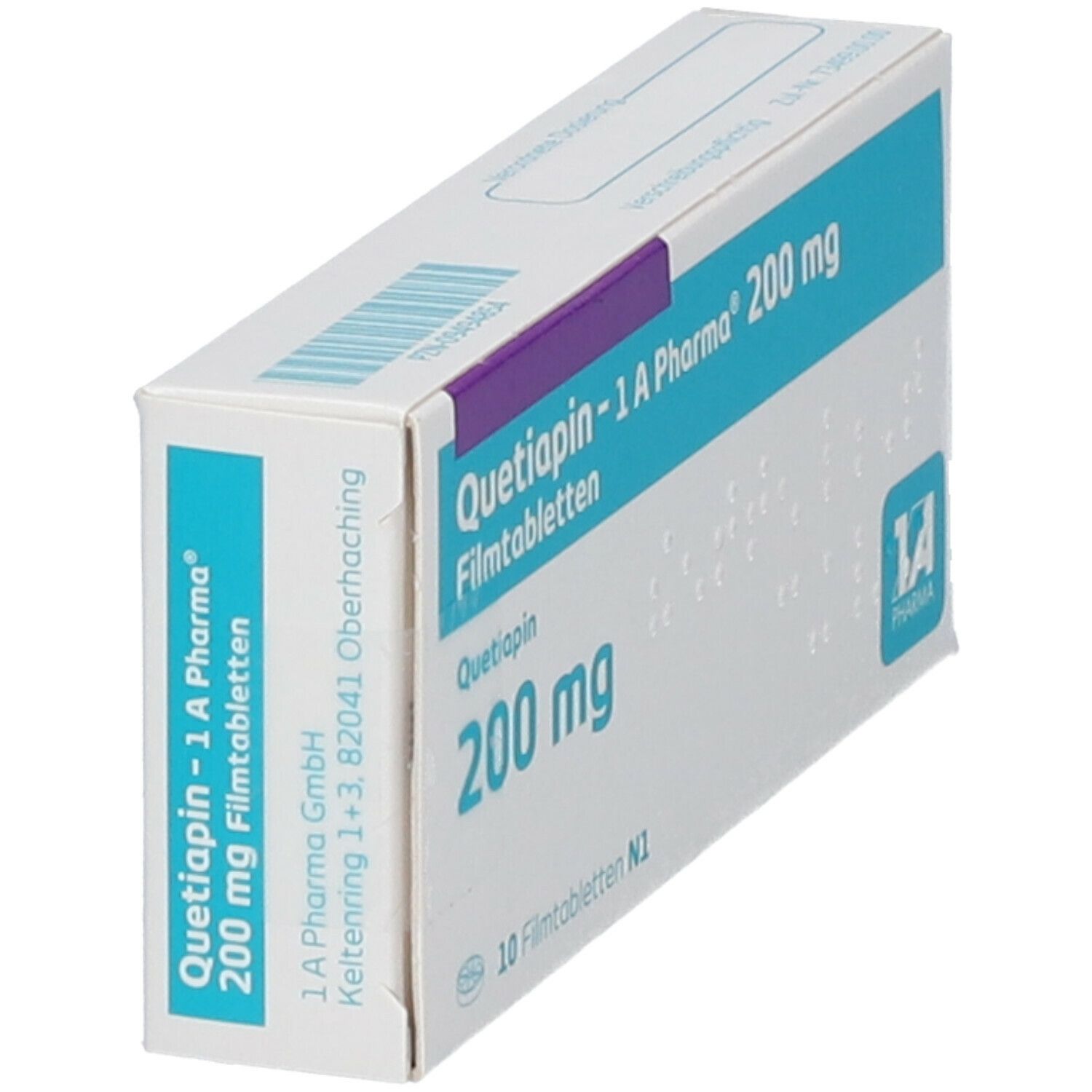 Quetiapin-1A Pharma 200 mg Filmtabletten 10 St