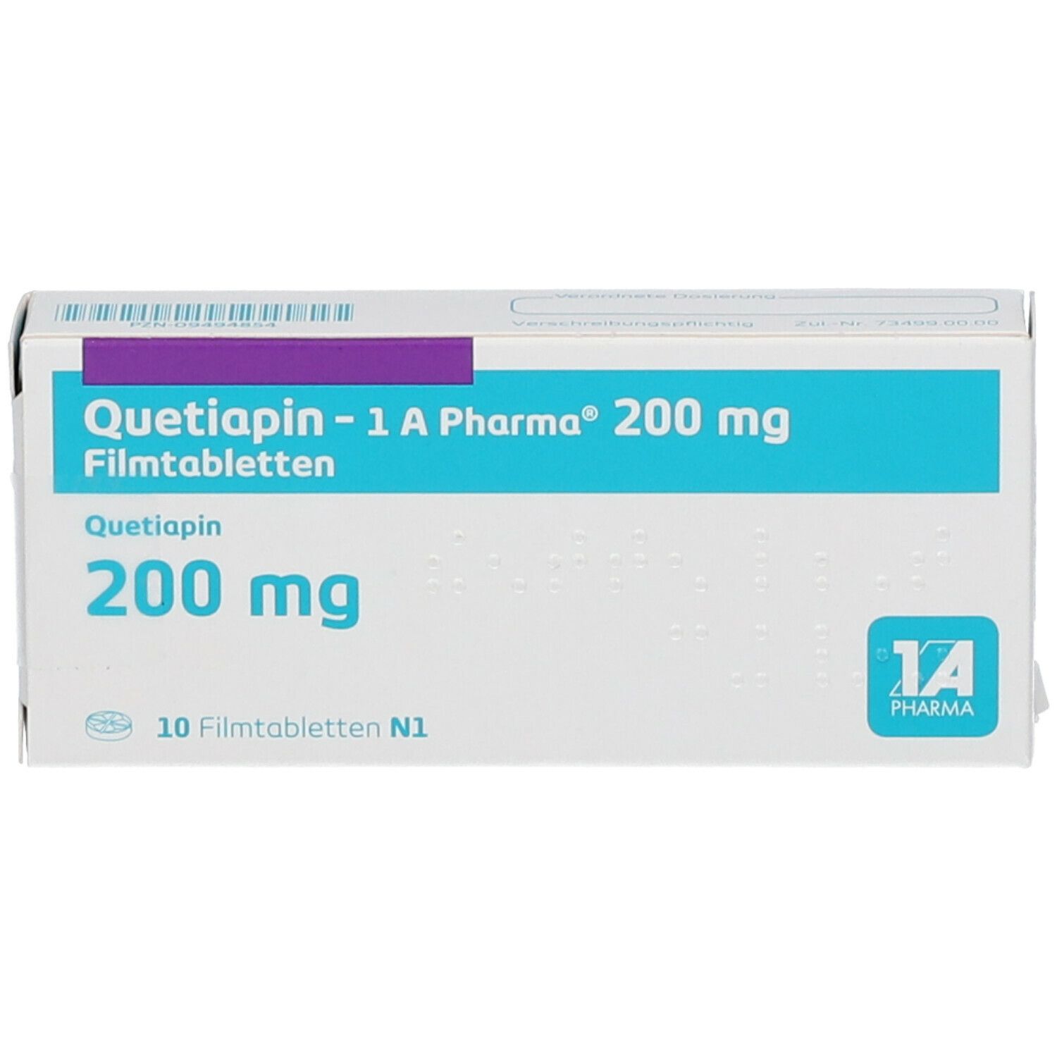 Quetiapin - 1 A Pharma® 200 mg