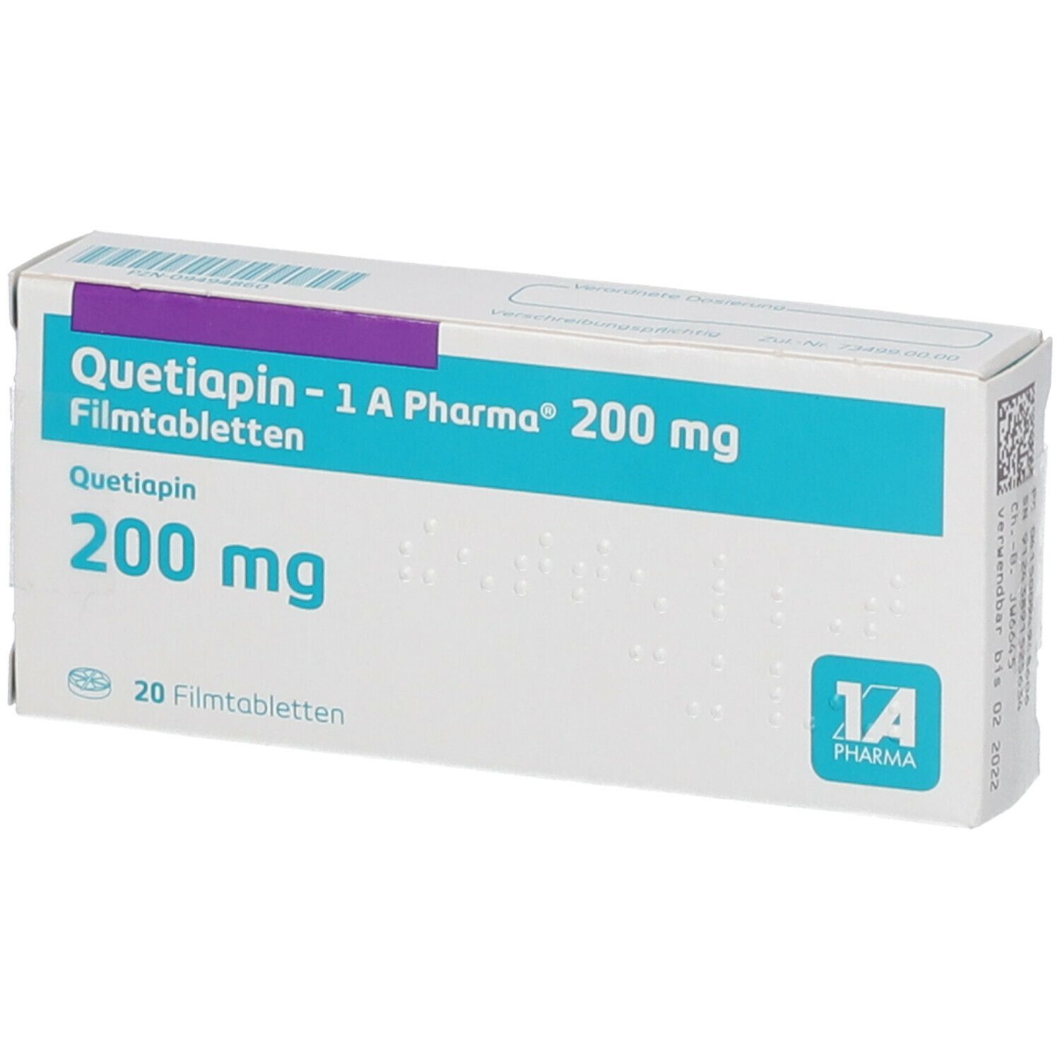 Quetiapin - 1 A Pharma® 200 mg