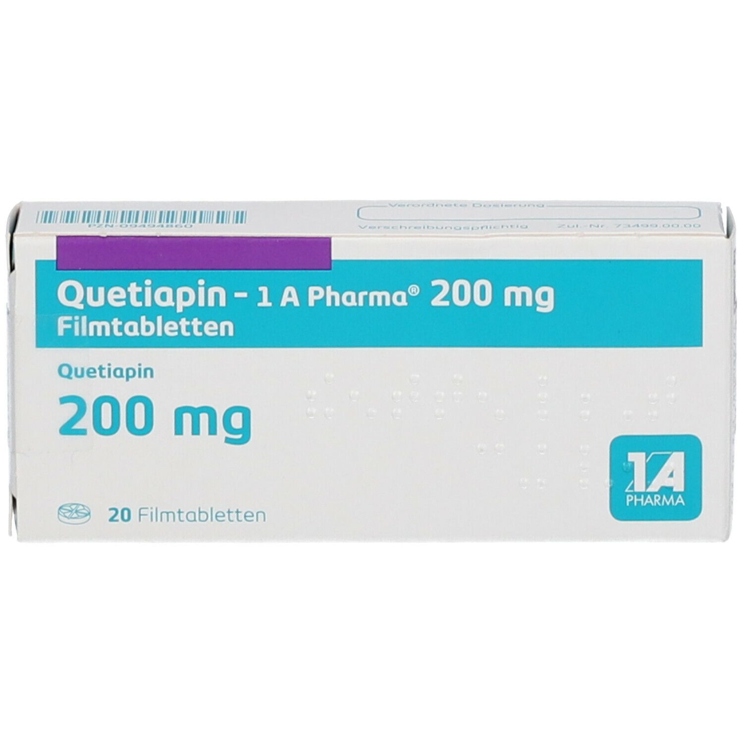 Quetiapin - 1 A Pharma® 200 mg