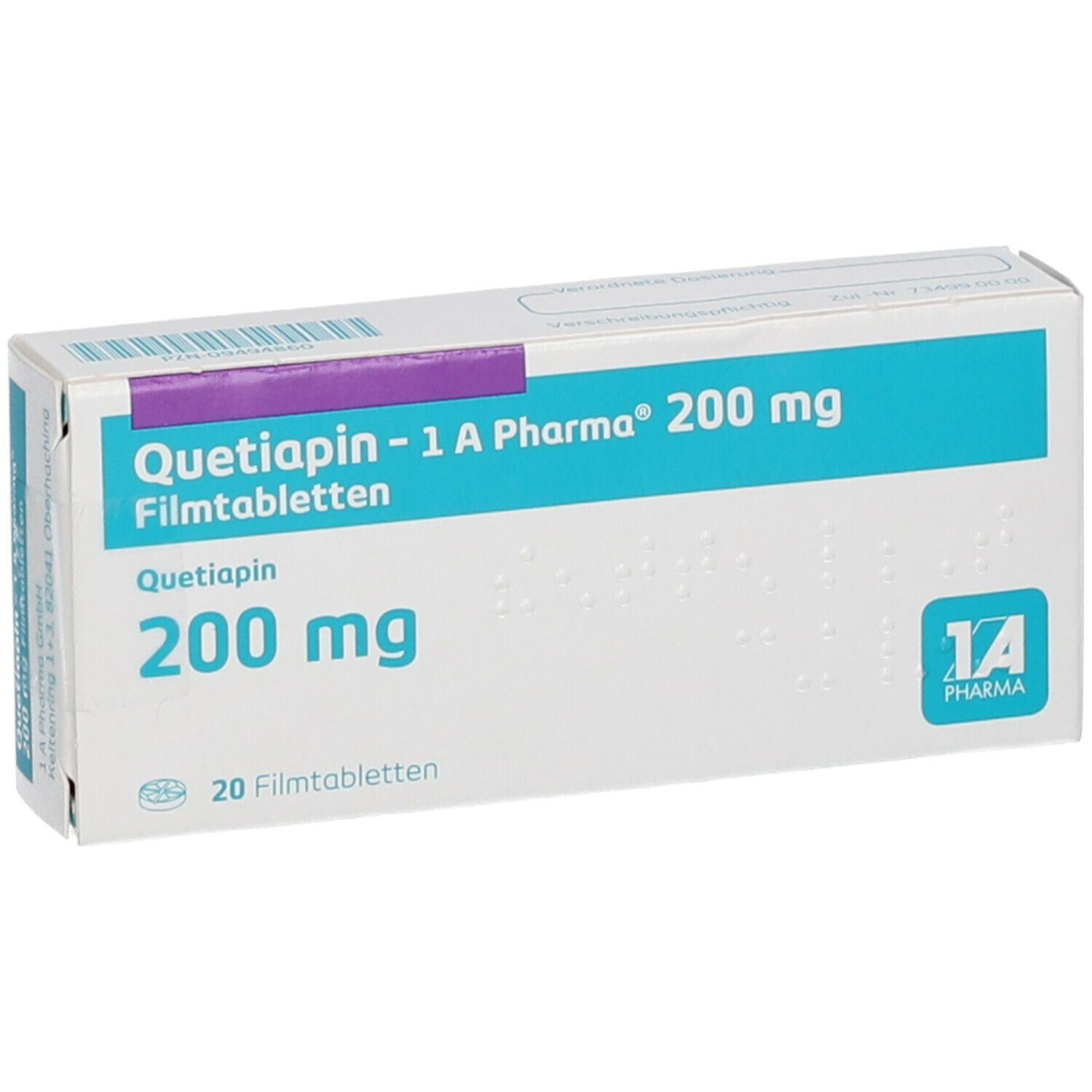 Quetiapin - 1 A Pharma® 200 mg