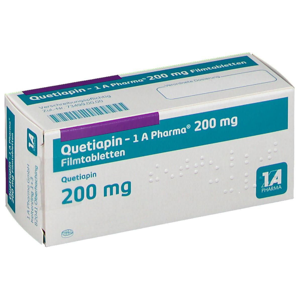 Quetiapin - 1 A Pharma® 200 mg