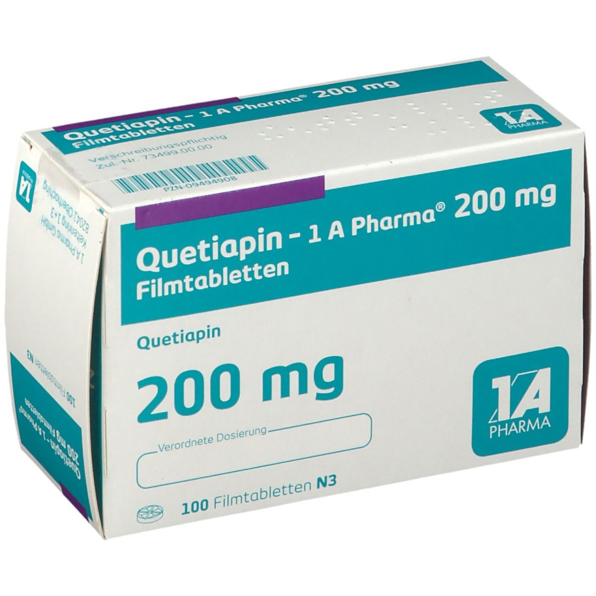 Quetiapin 1A Pharma® 200Mg