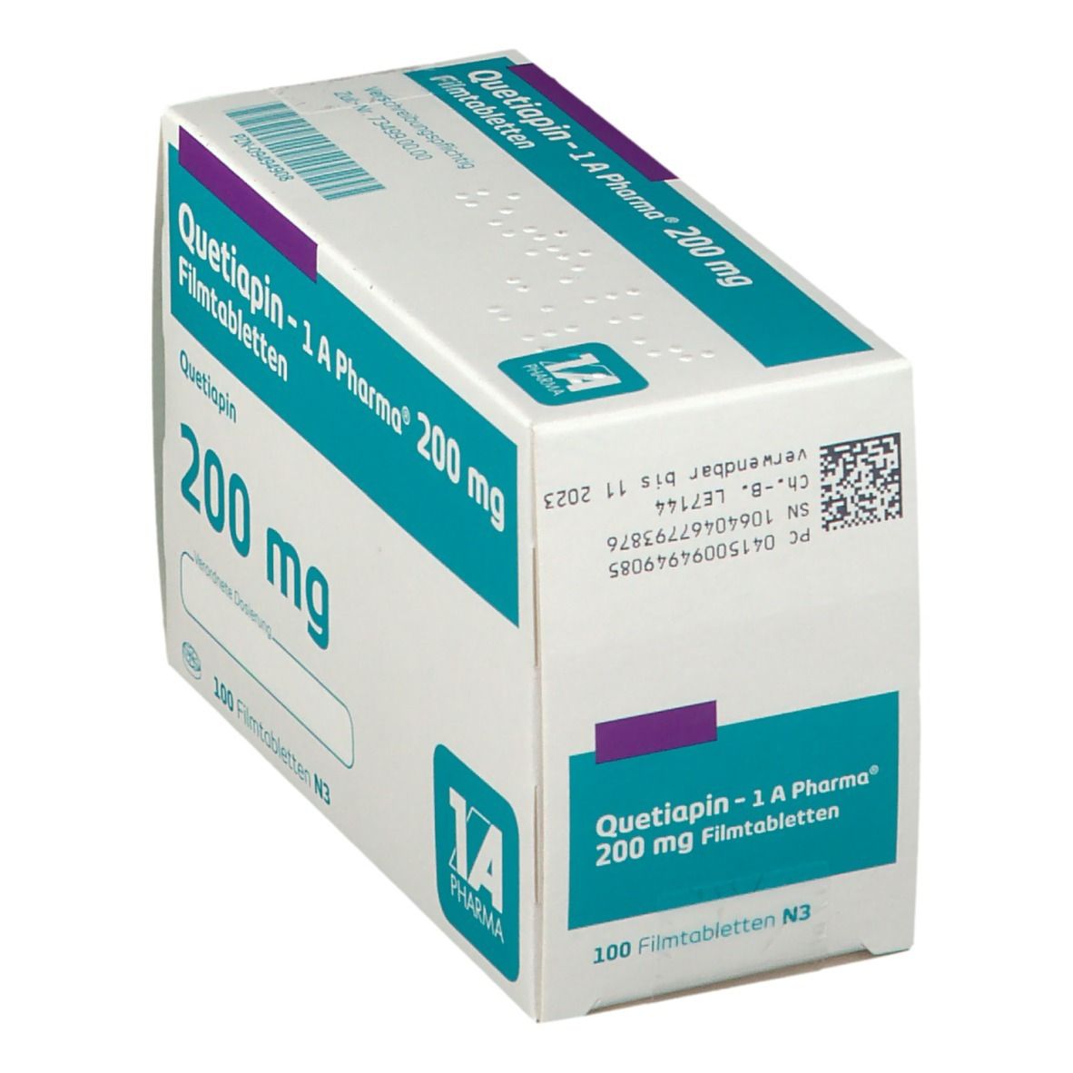 Quetiapin 1A Pharma® 200Mg