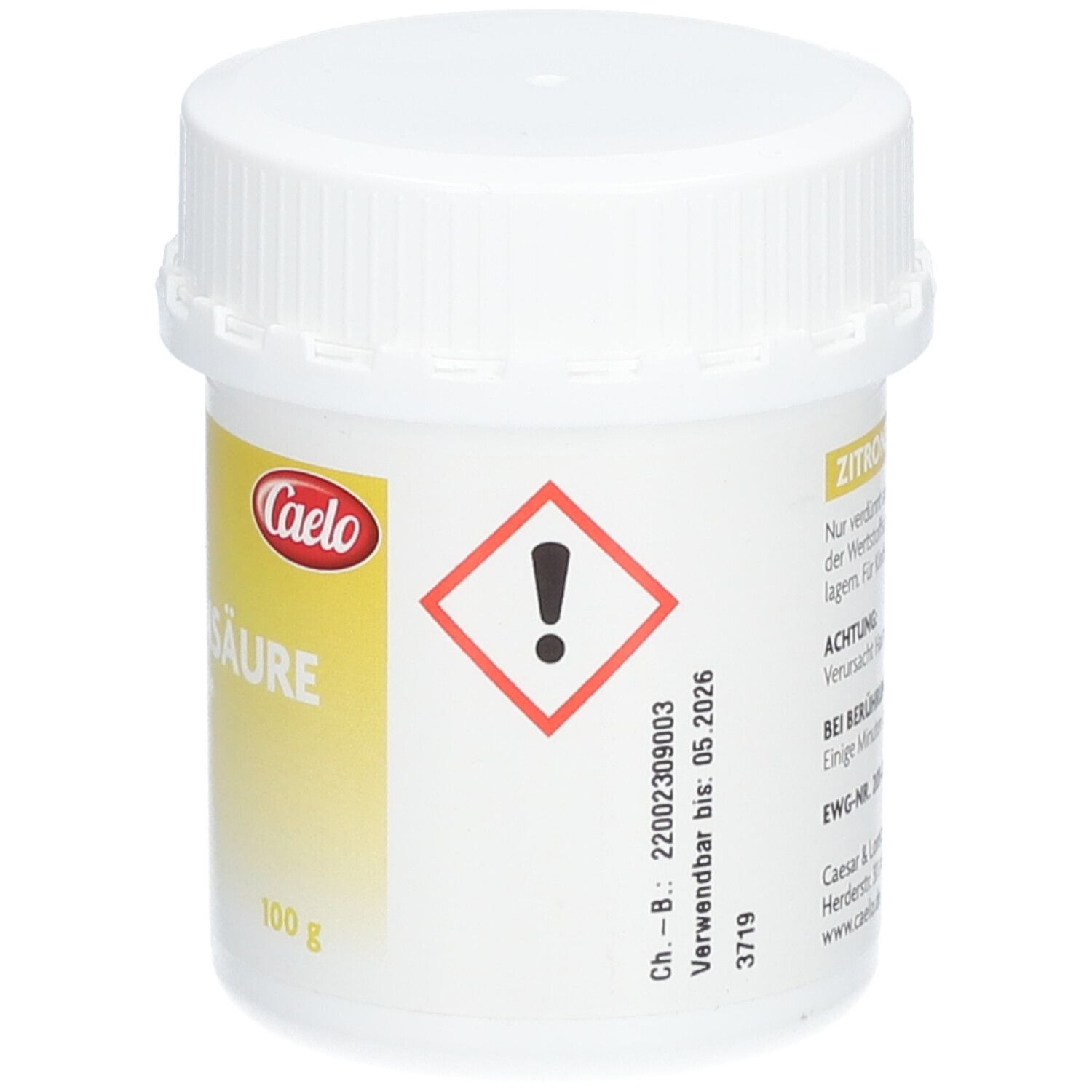 Caelo Zitronensäure Für Reinigungszwecke 100 g Shop Apotheke