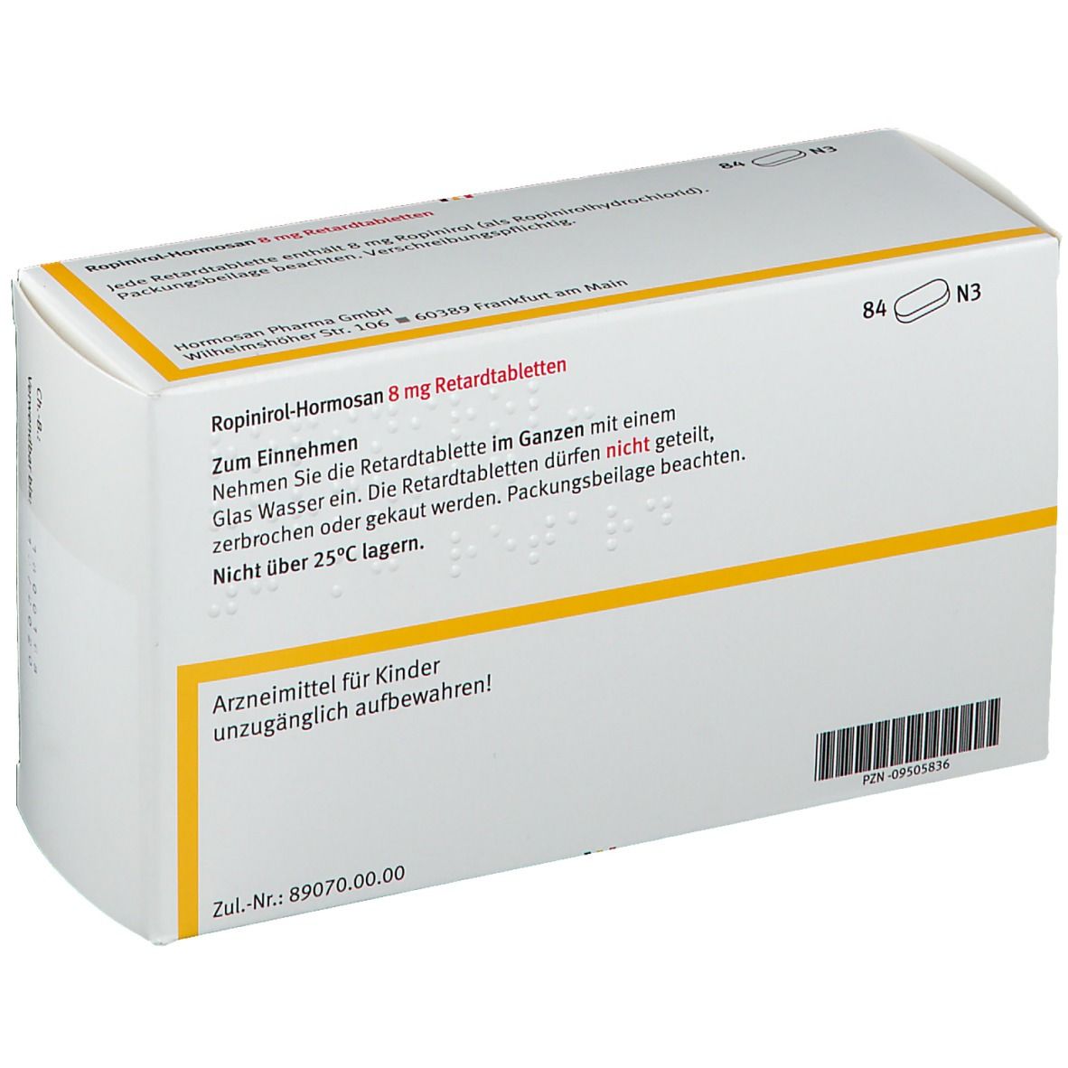 Ropinirol-Hormosan 8 mg