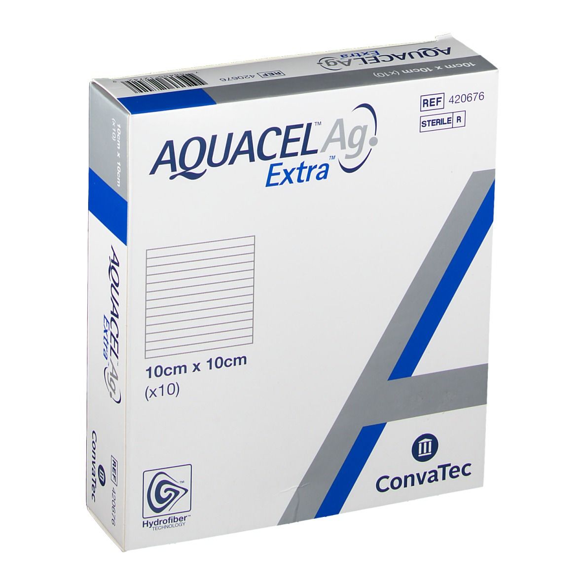 AQUACEL® Ag Extra™ 10 x 10 cm