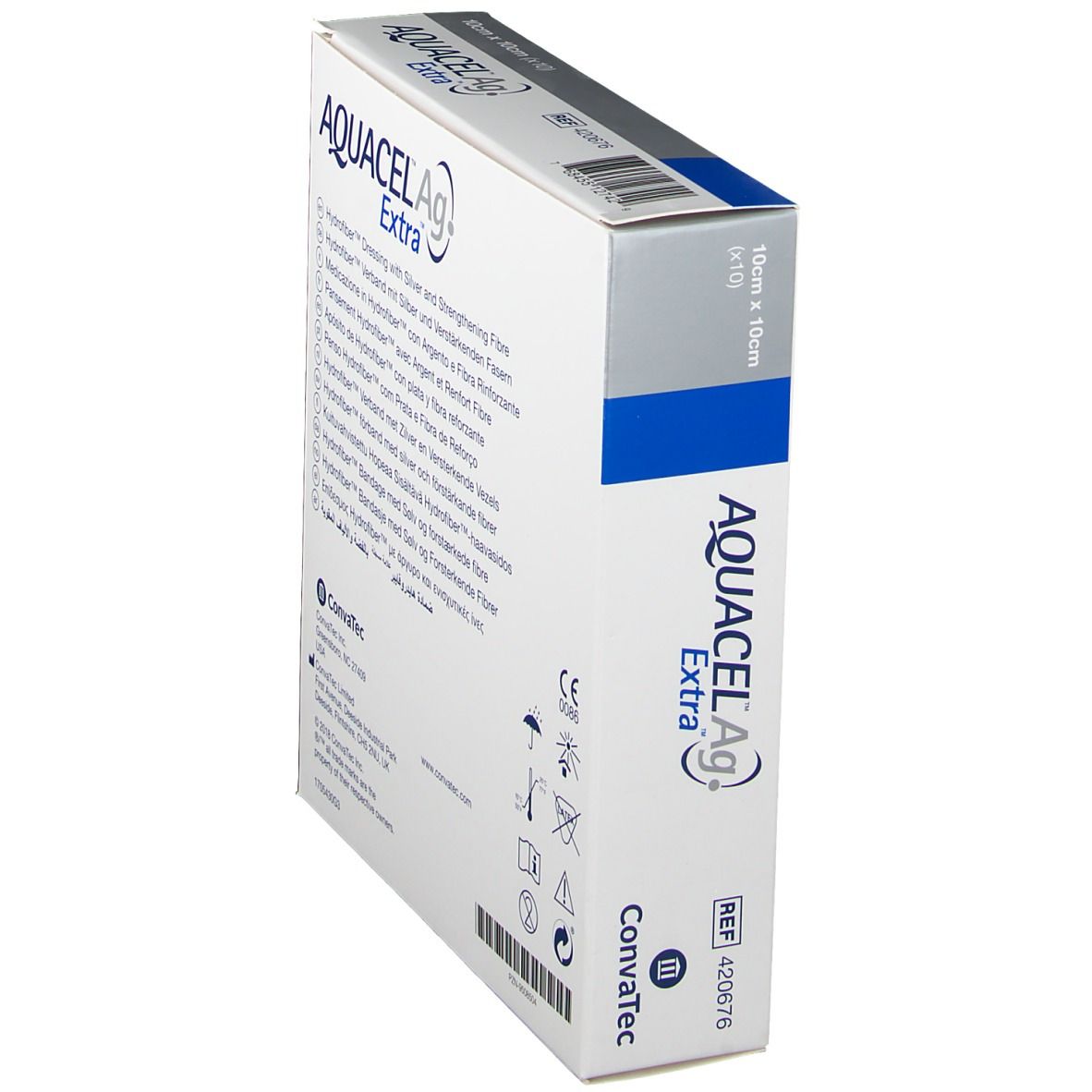AQUACEL® Ag Extra™ 10 x 10 cm