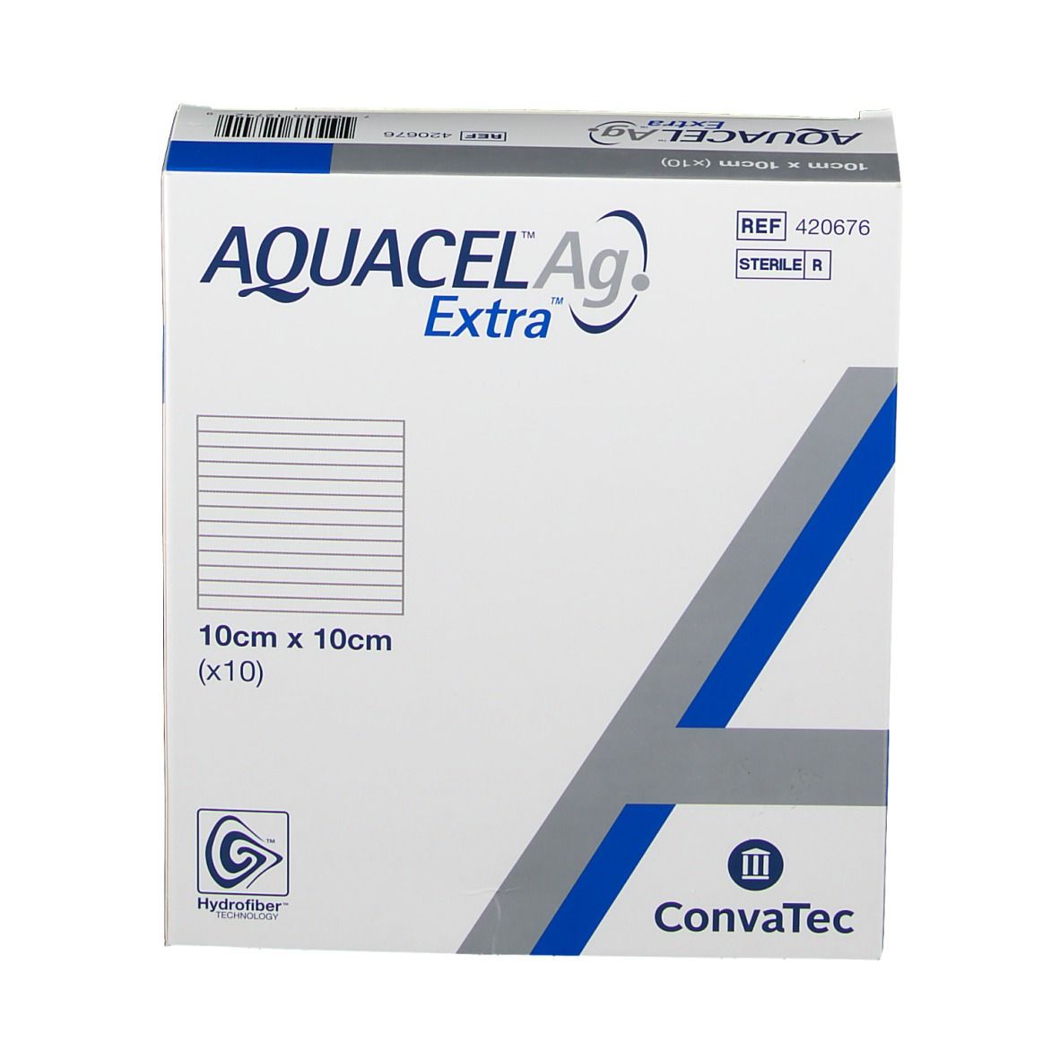 AQUACEL® Ag Extra™ 10 x 10 cm