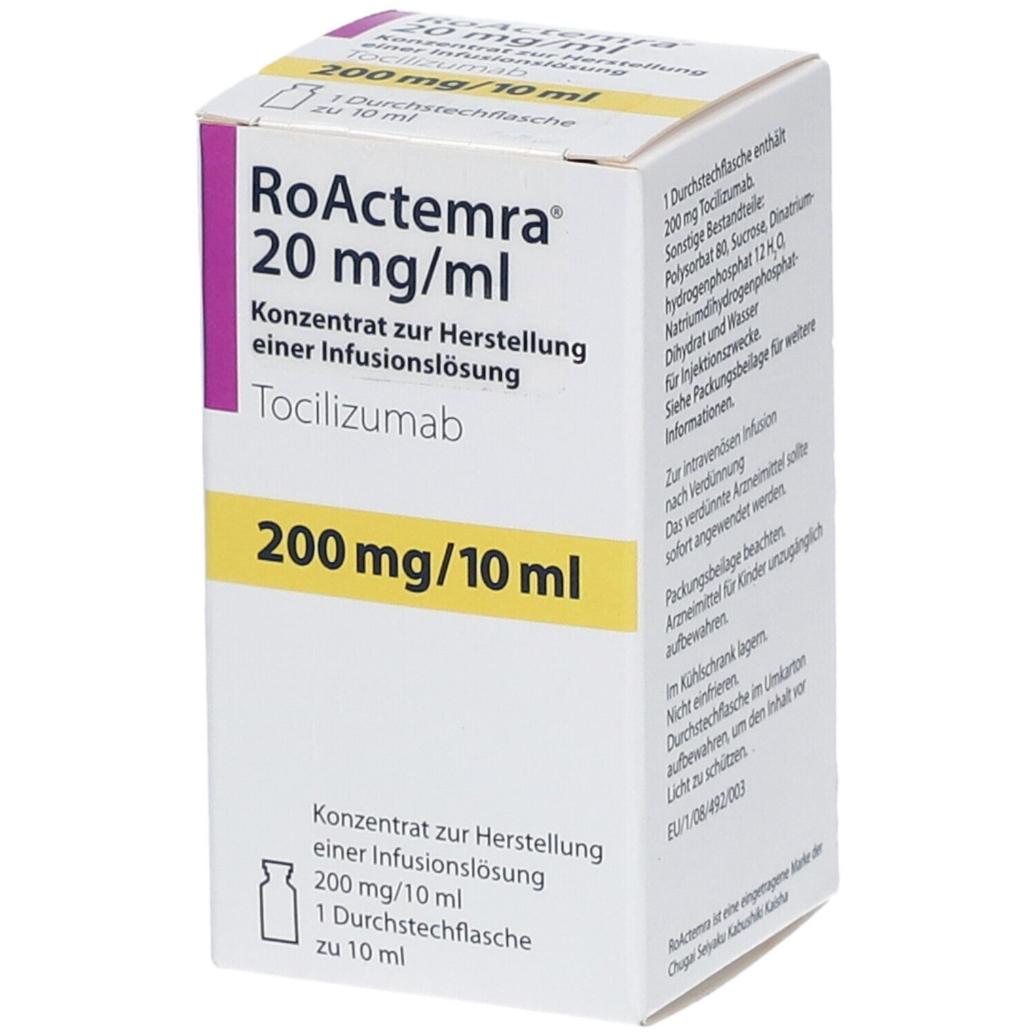 ROACTEMRA 20 mg/ml 200 mg Konz.z.Herst.e.Inf.-Lsg.