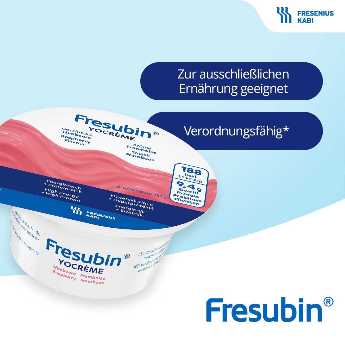 Fresubin YOcreme Himbeere | Aufbaukost bei Mangelernährung & Appetitlosigkeit