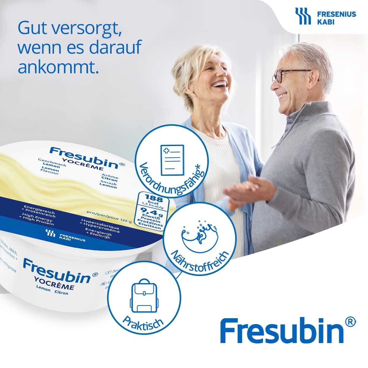 Fresubin YOcreme Aprikose-Pfirisch | Aufbaukost bei Mangelernährung & Appetitlosigkeit