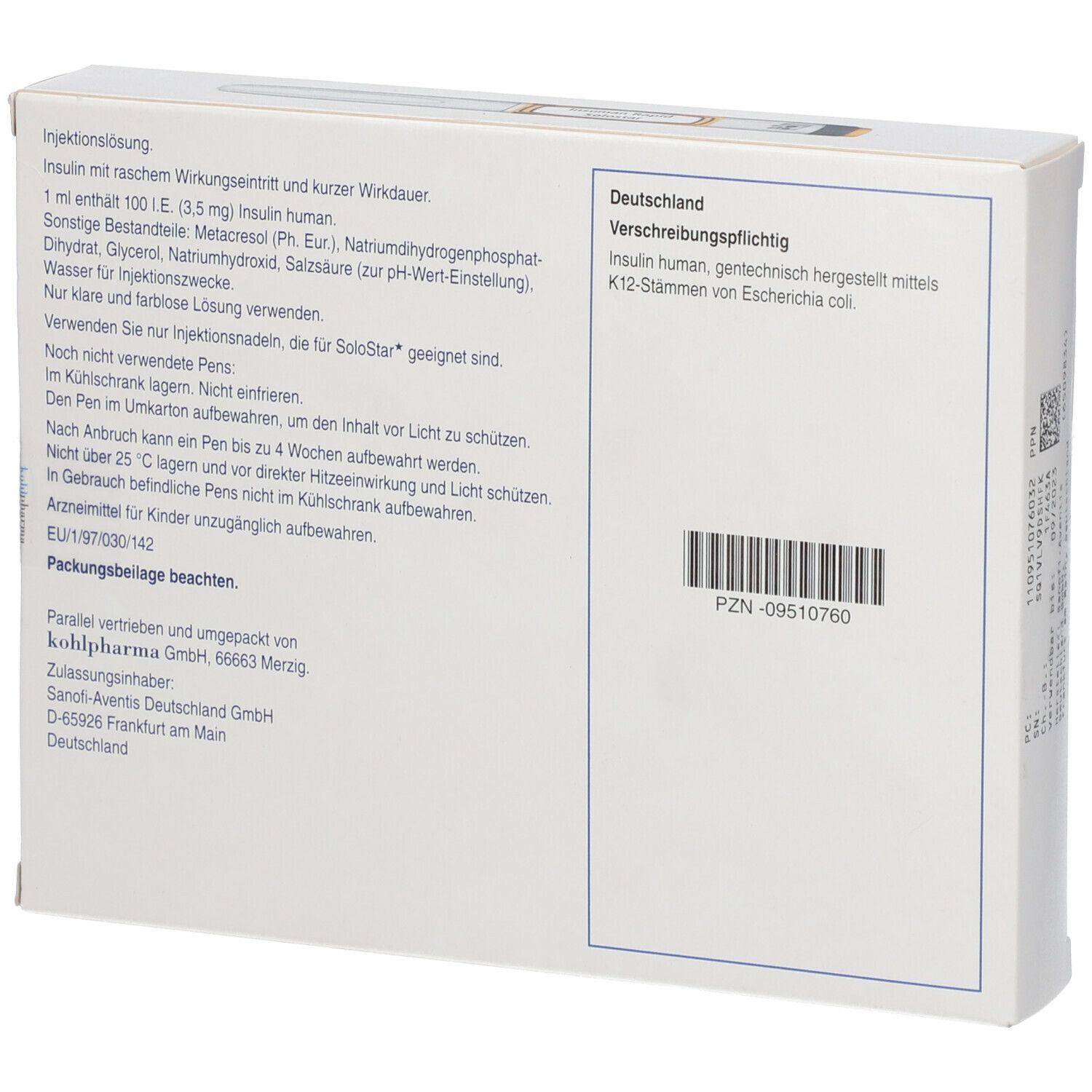 Insuman Rapid 100 I.E./ml SoloStar