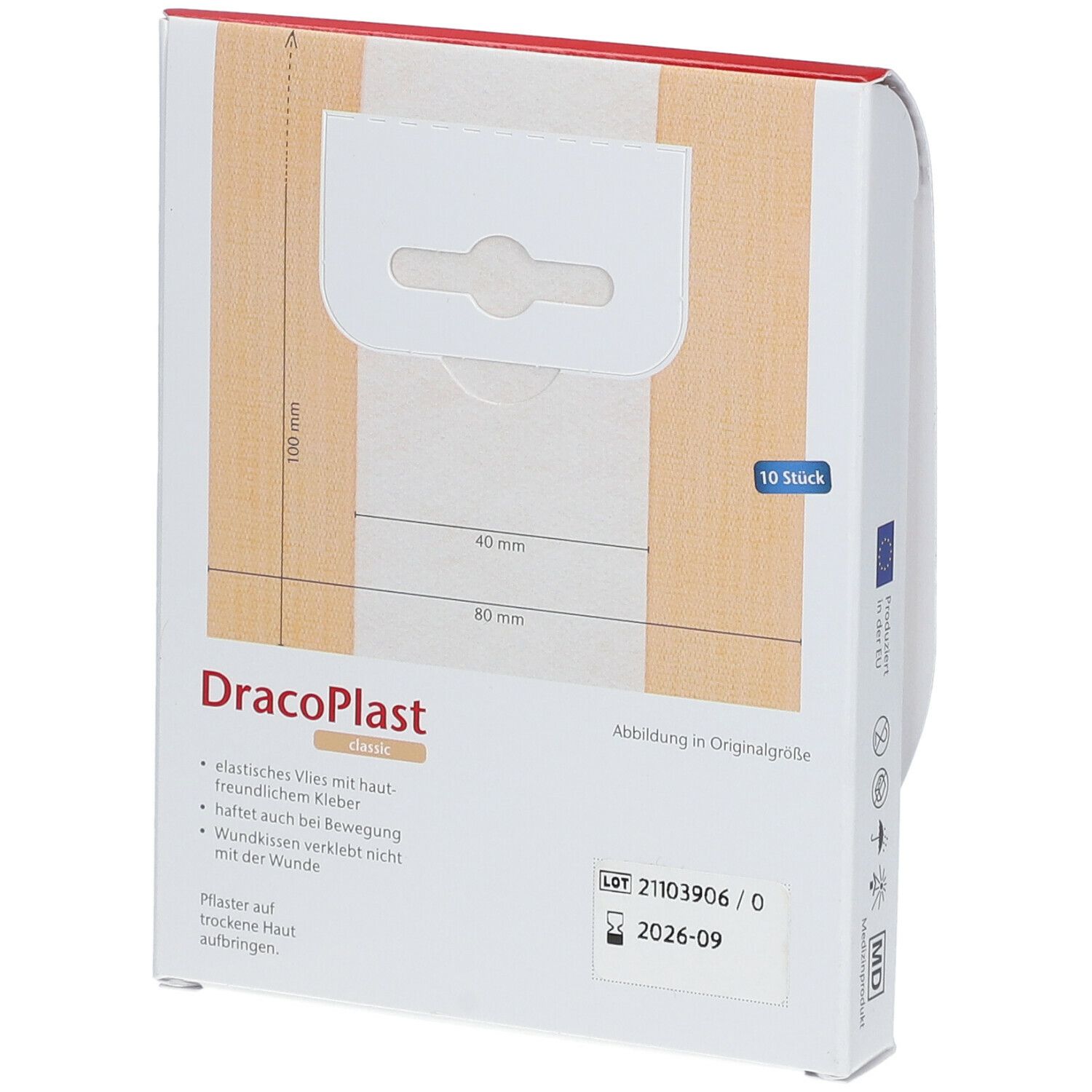 Dracoplast Classic Pflaster 10 x 8 cm