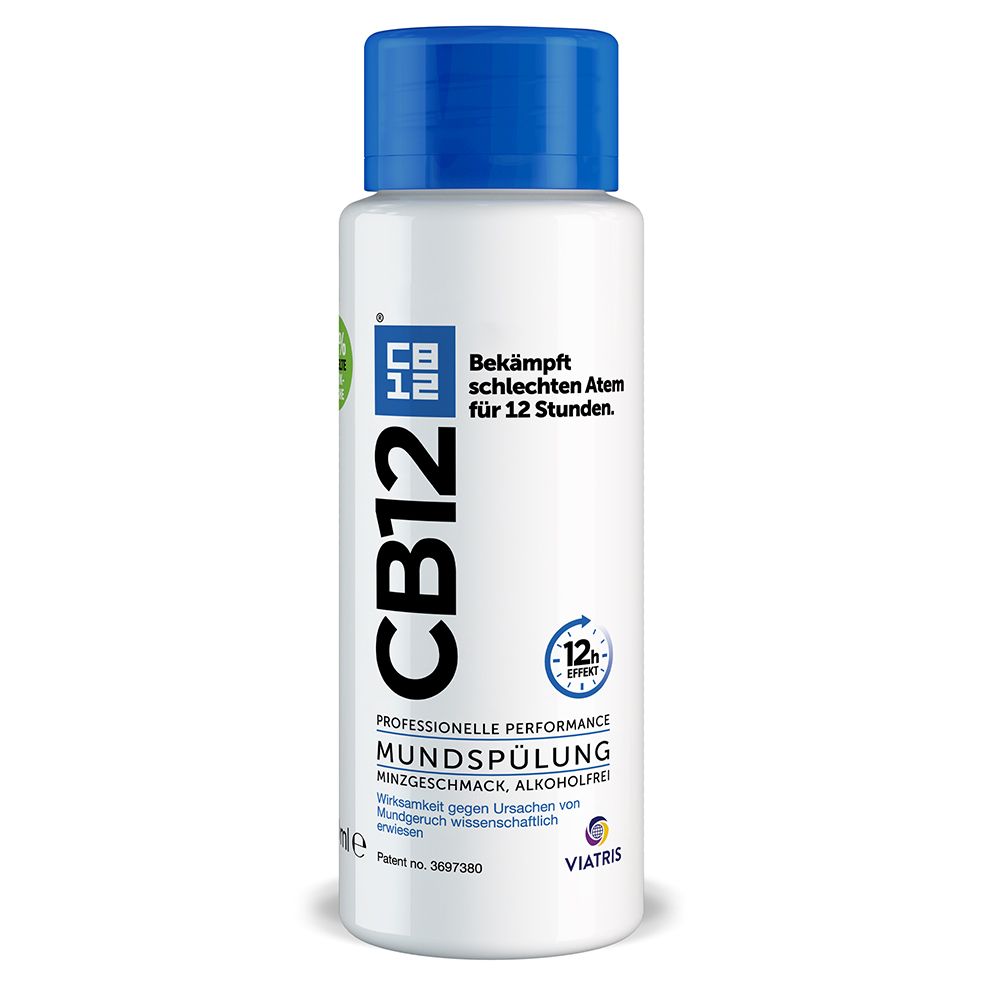 CB12 Mundspülung: Mundwasser mit Zinkacetat & Chlorhexidin gegen schlechten  Atem & Mundgeruch 500 ml - SHOP APOTHEKE