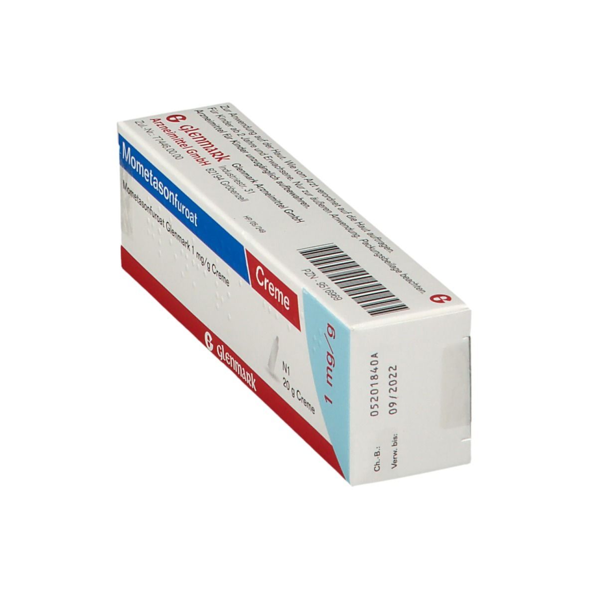 Mometasonfuroat Glenmark 1 mg/g