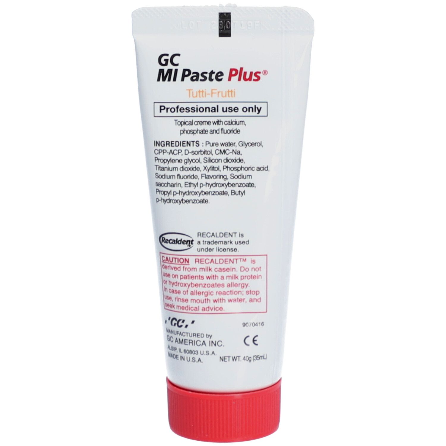 GC MI Paste Plus tutti frutti 40 g Tube