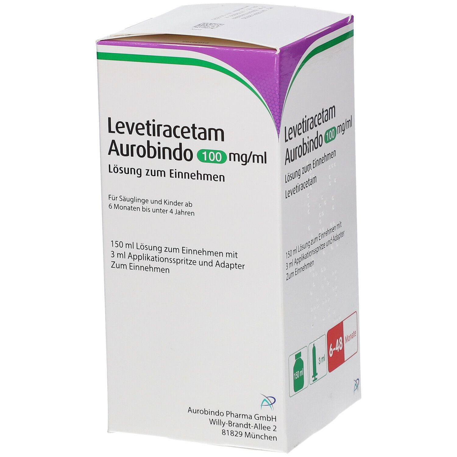 Levetiracetam AL 100 mg/ml Lsg.z.Einn.1ml Dos.Spr. 150 ml Lösung zum Einnehmen