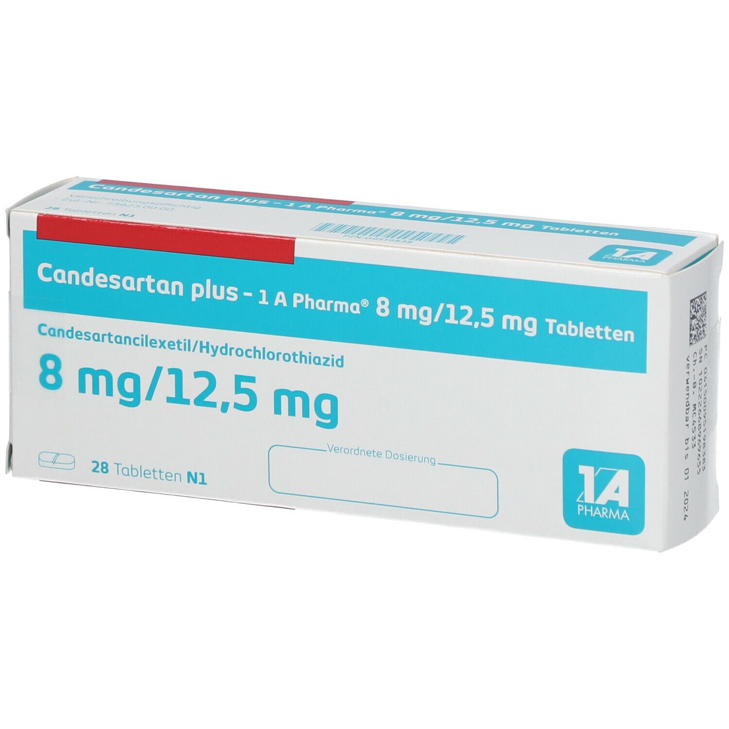 Candesartan plus-1A Pharma 8 mg/12,5 mg Tabletten 28 St