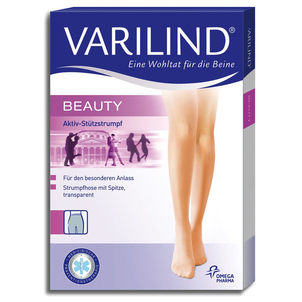 Varilind® Beauty Kniestrümpfe 100 DEN muschel Gr. S (37,5-40)