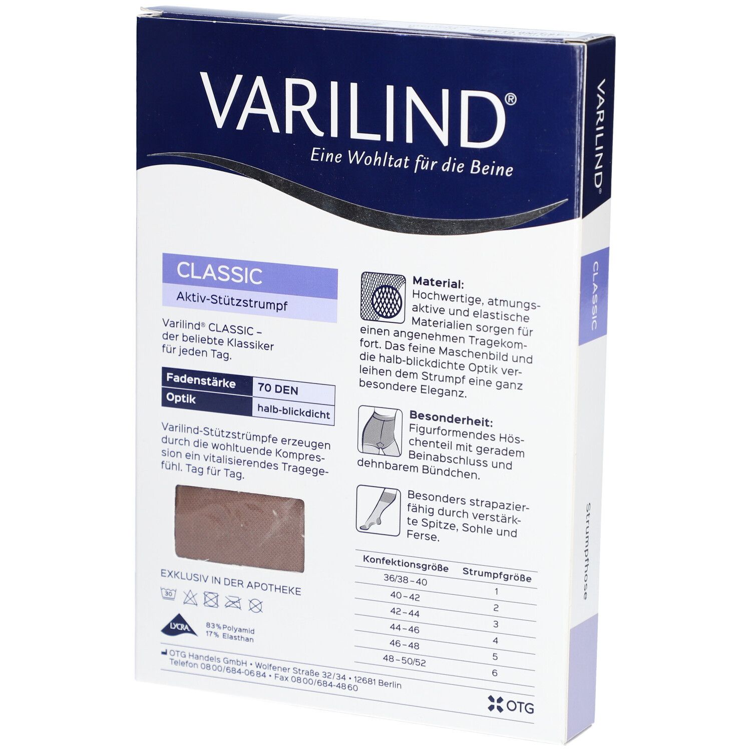VARILIND Classic 70 DEN Gr. 5 diamant