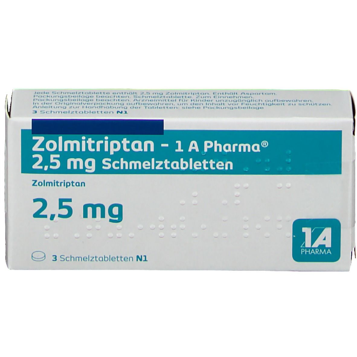 Zolmitriptan 1A Phar 2.5Mg