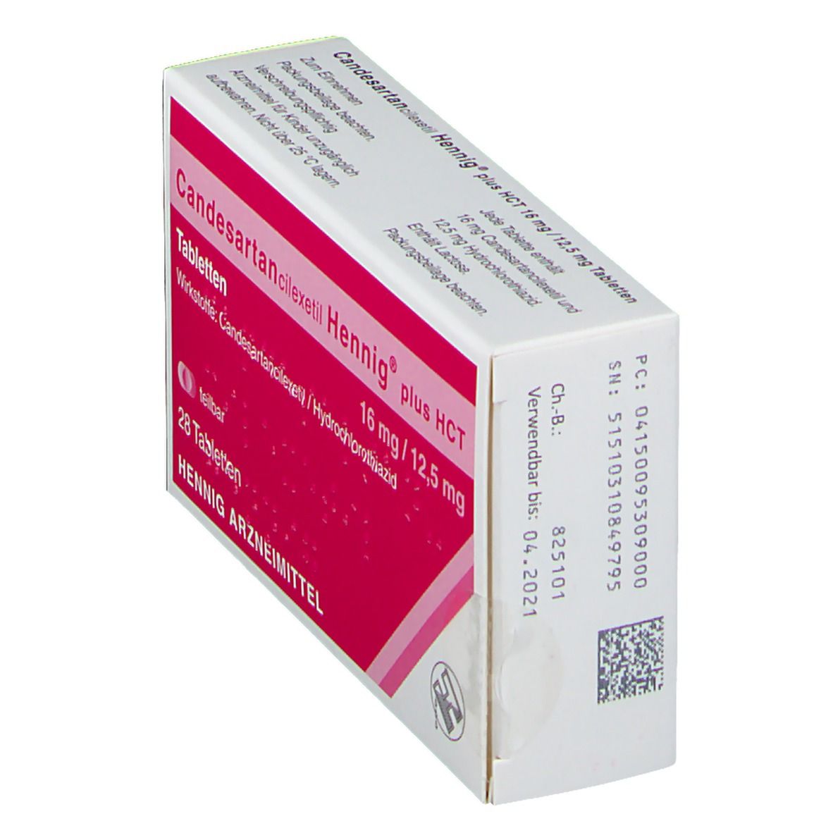 Candesartancilexetil Hennig Plus HCT 16 mg/12,5 mg