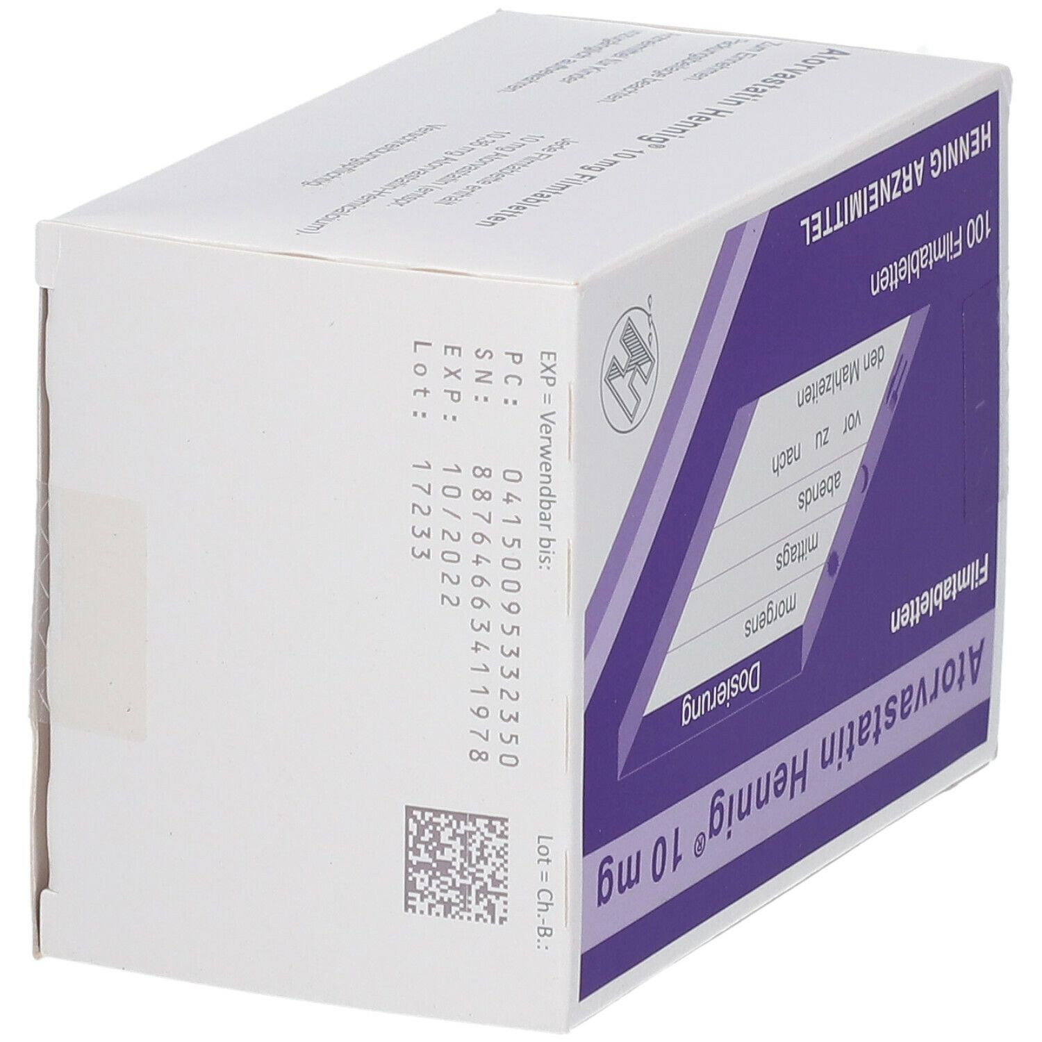 Atorvastatin Hennig® 10 mg