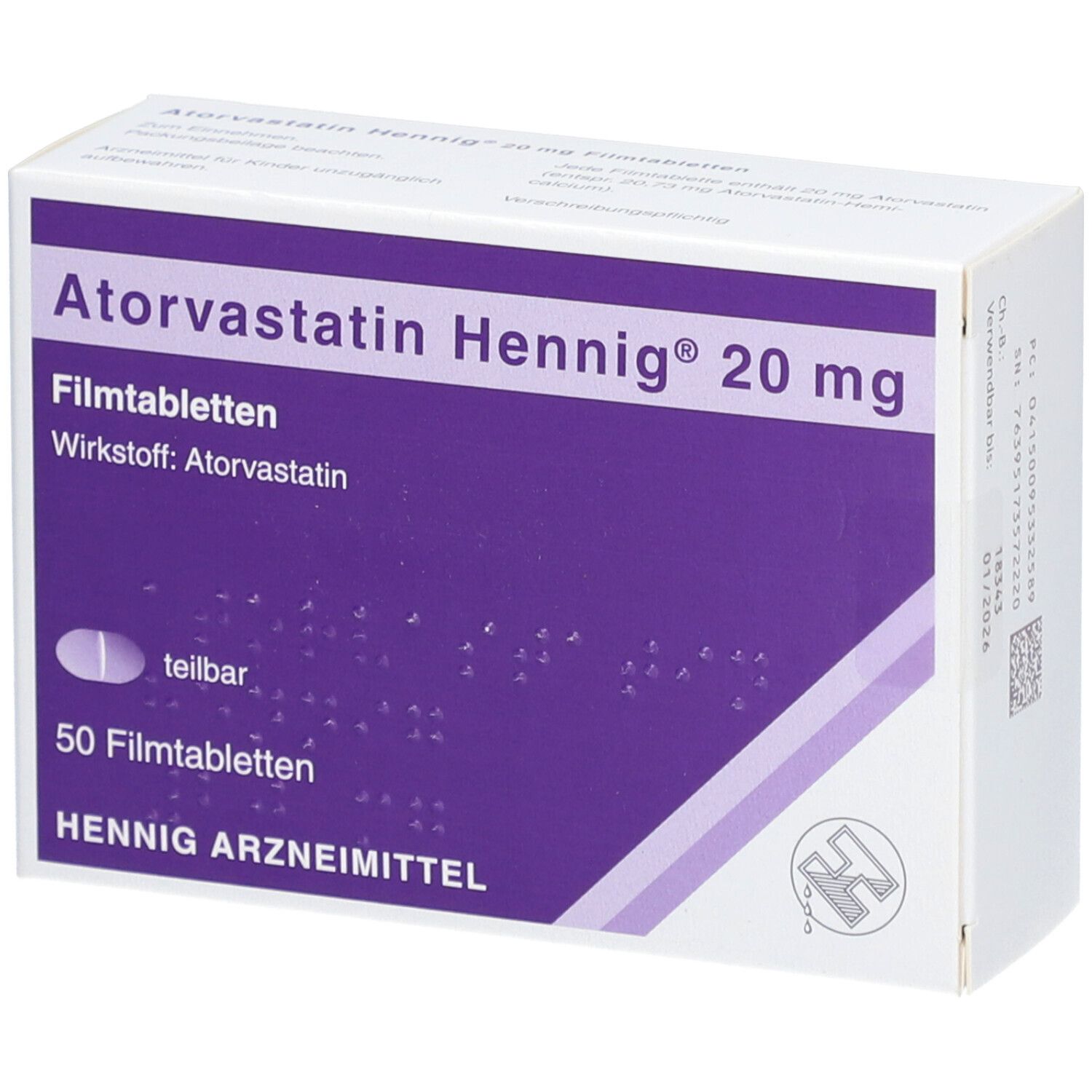 Atorvastatin Hennig® 20 mg