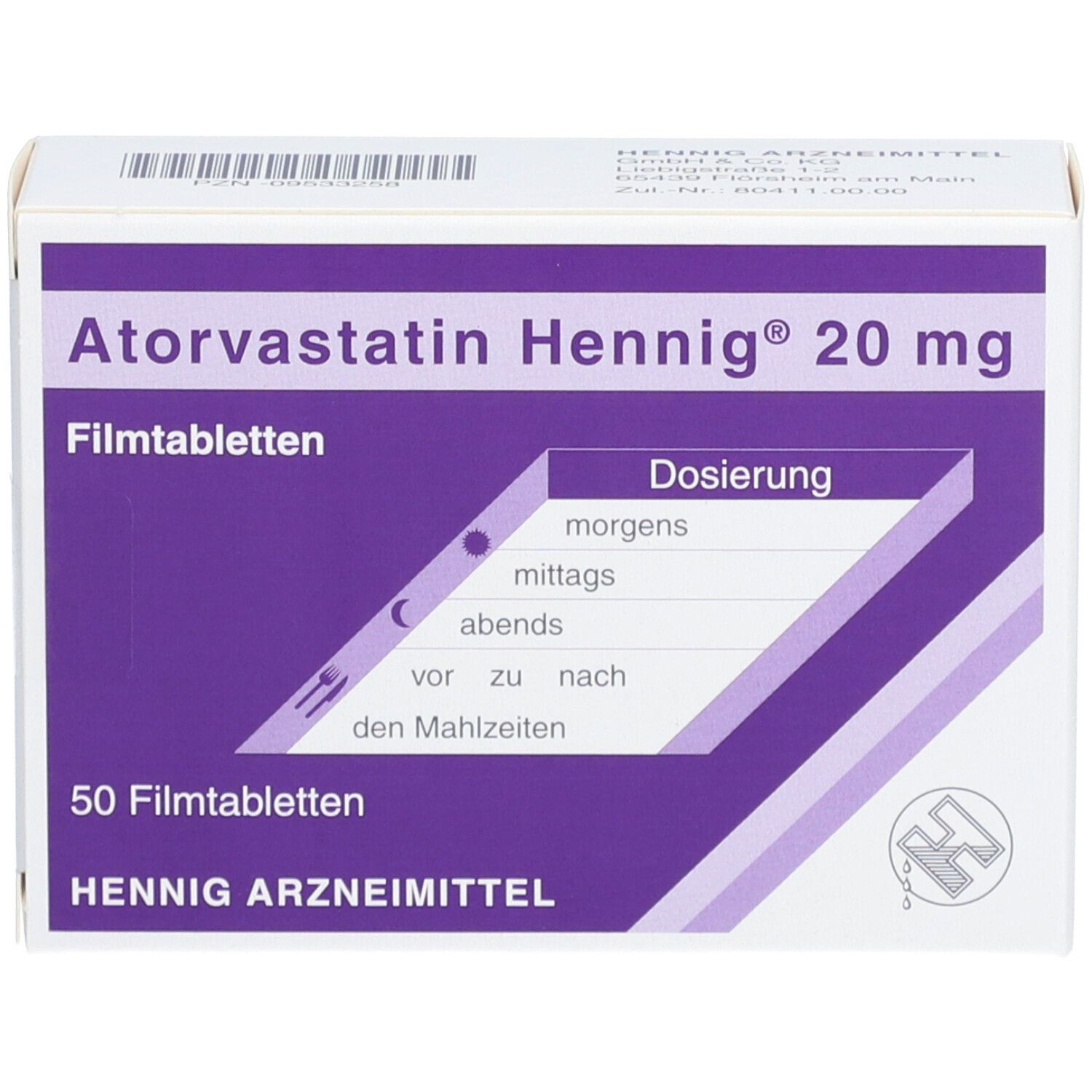 Atorvastatin Hennig® 20 mg