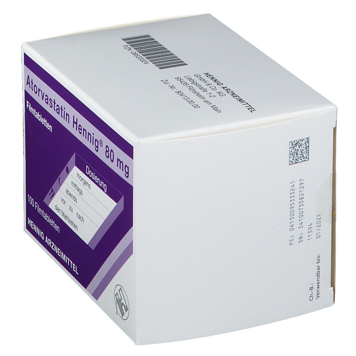 Atorvastatin Hennig® 80 mg