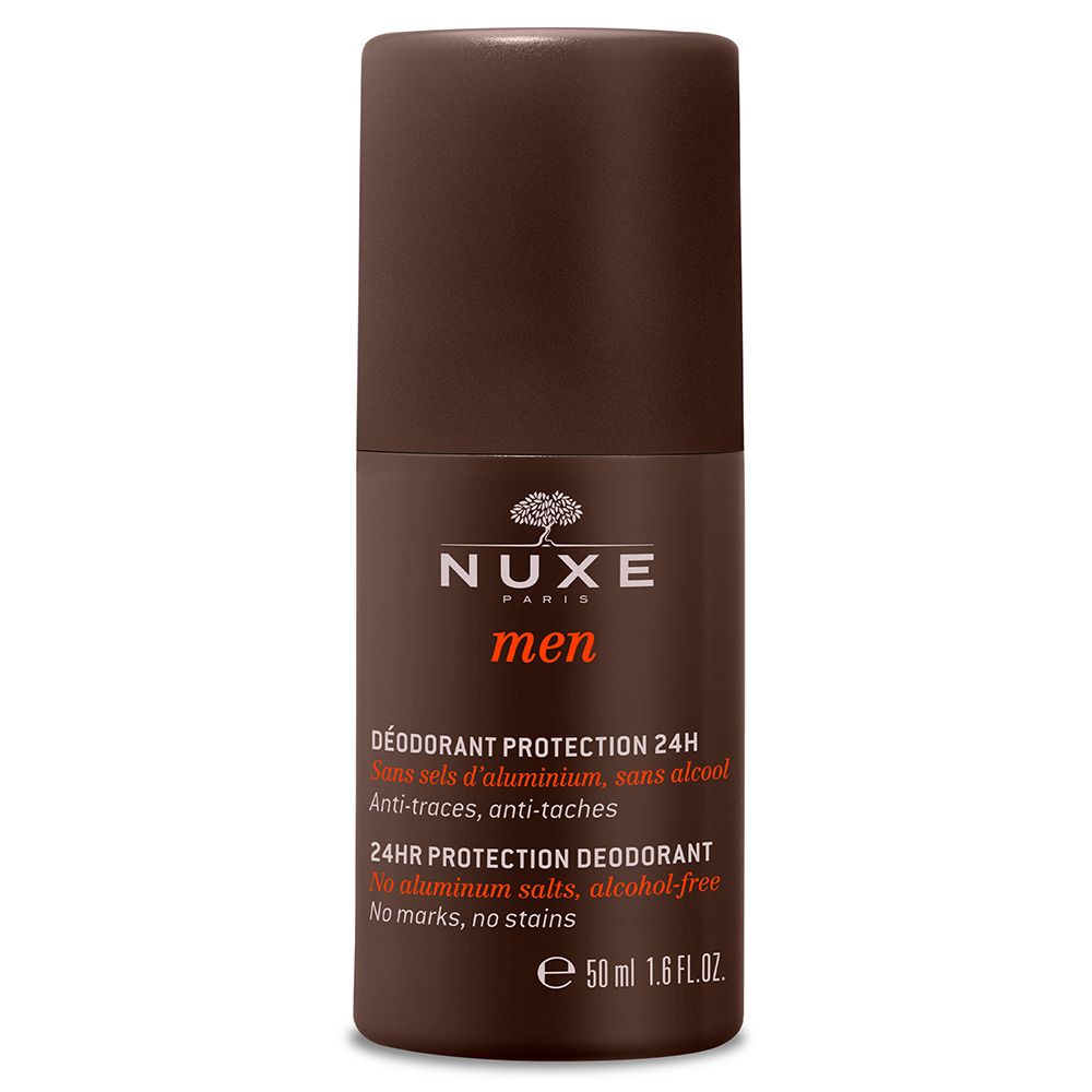 NUXE Men aluminiumfreies Deodorant mit 24H Schutz gegen Schweiß und Körpergeruch