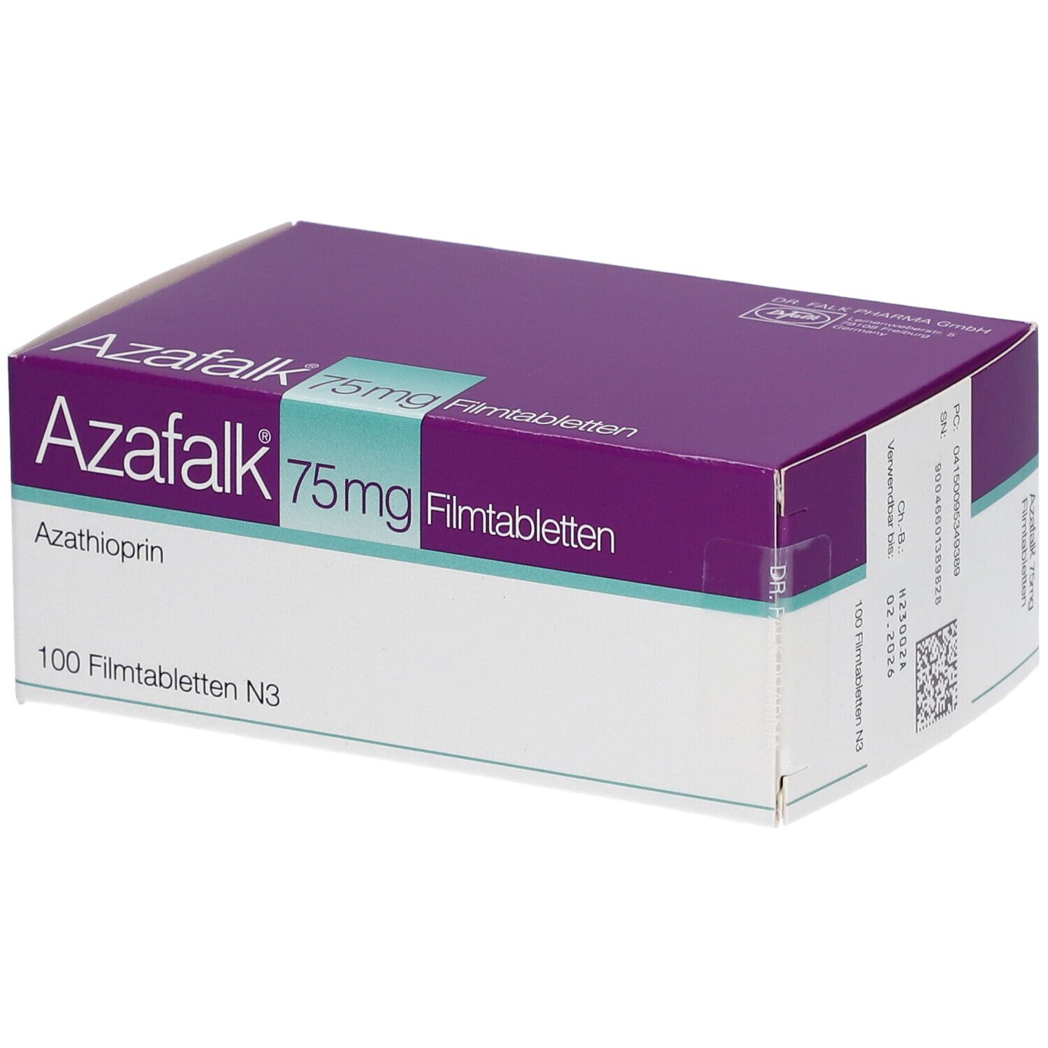 Azafalk 75 mg Filmtabletten 100 St