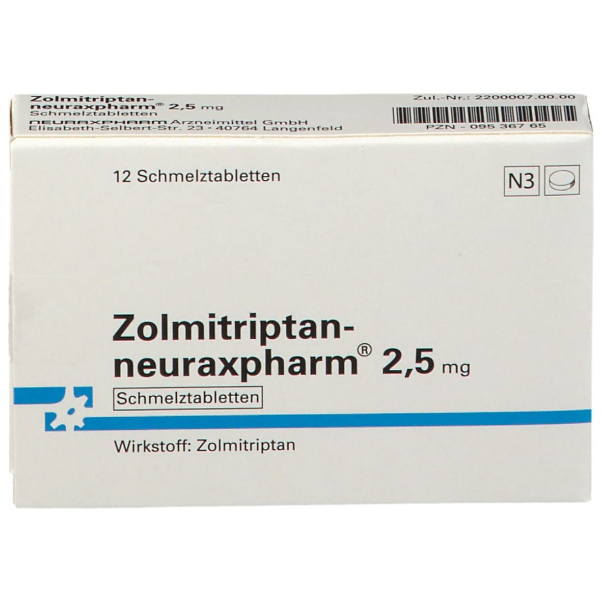 Zolmitriptan-neuraxpharm® 2,5 mg