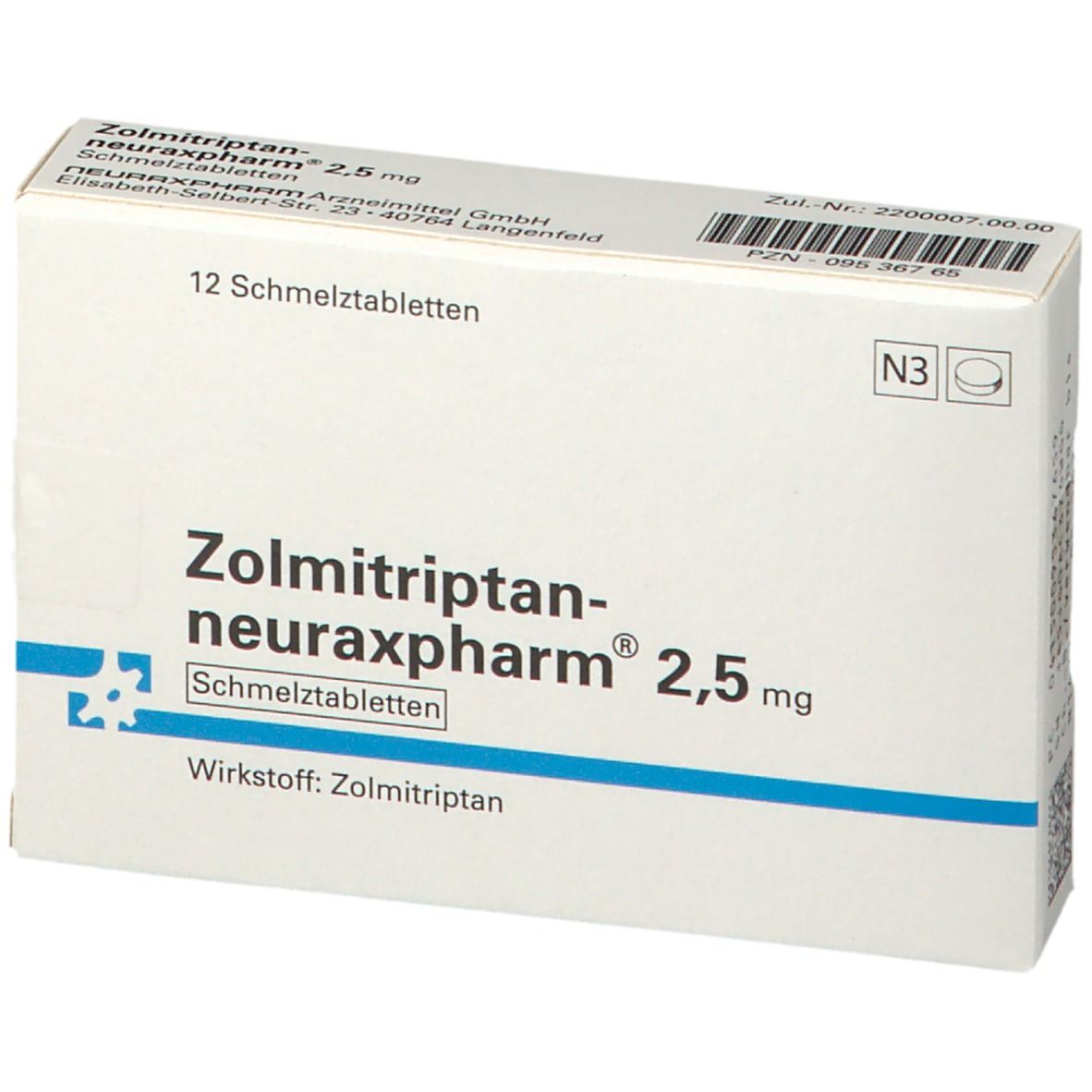 Zolmitriptan-neuraxpharm® 2,5 mg