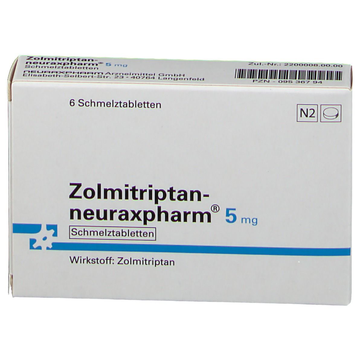 Zolmitriptan-neuraxpharm® 5 mg