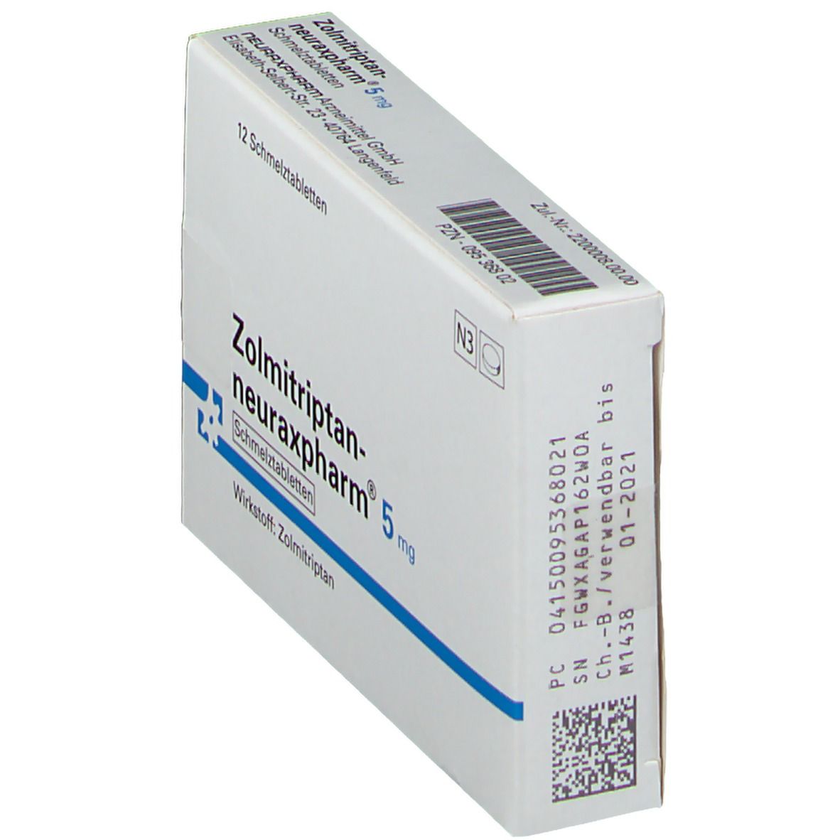 ZOLMITRIPTAN-neuraxpharm 5 mg Schmelztabletten 12 St